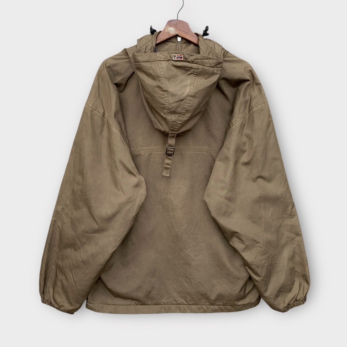 Napapijri NAPAPIJRI GEOGRAPHIC RAINFOREST ANORAK NYLON JACKET BROWN Size US XL / EU 56 / 4 - 4 Thumbnail