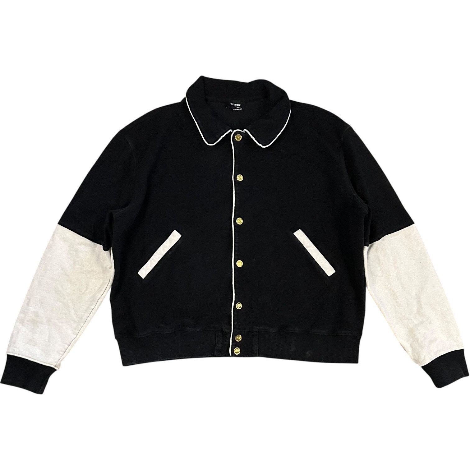 WE11DONE Designer French Terry Varsity Jacket