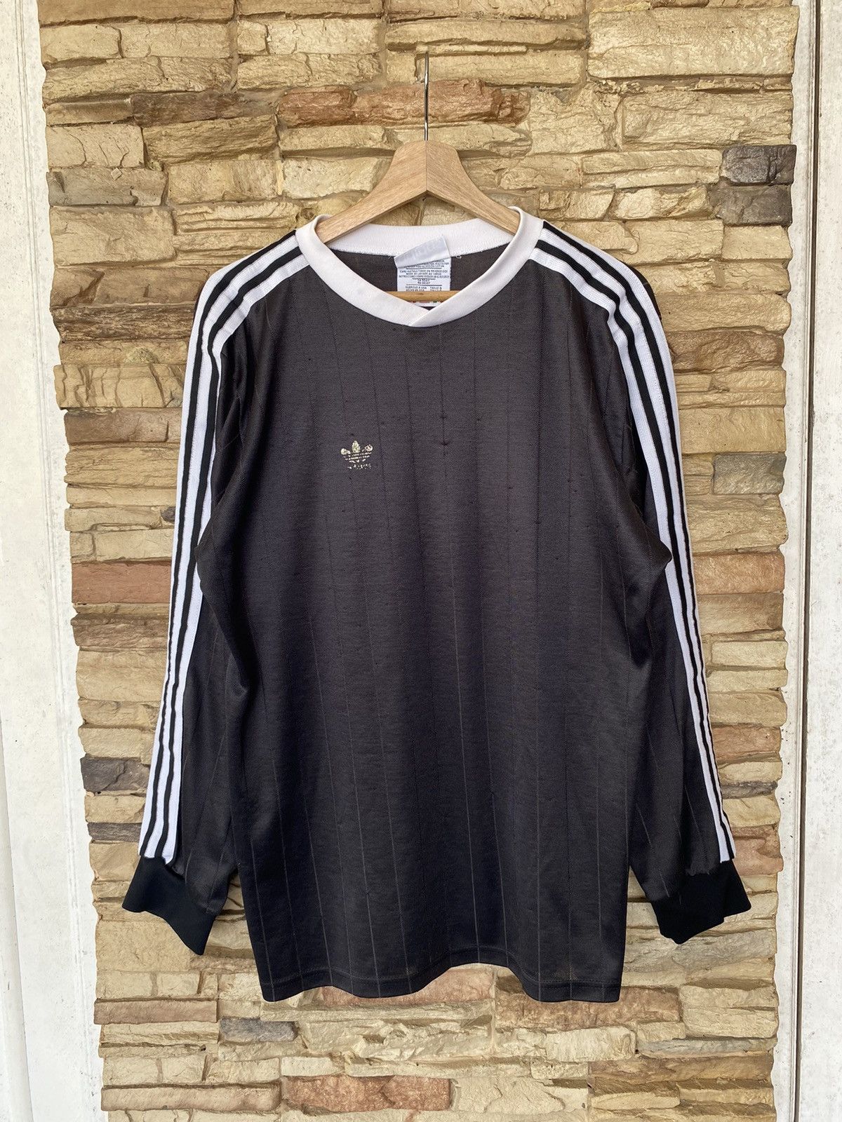 Vintage Rare Vintage 90s Adidas Long Sleeve Jersey Size US L / EU 52-54 / 3 - 1 Thumbnail