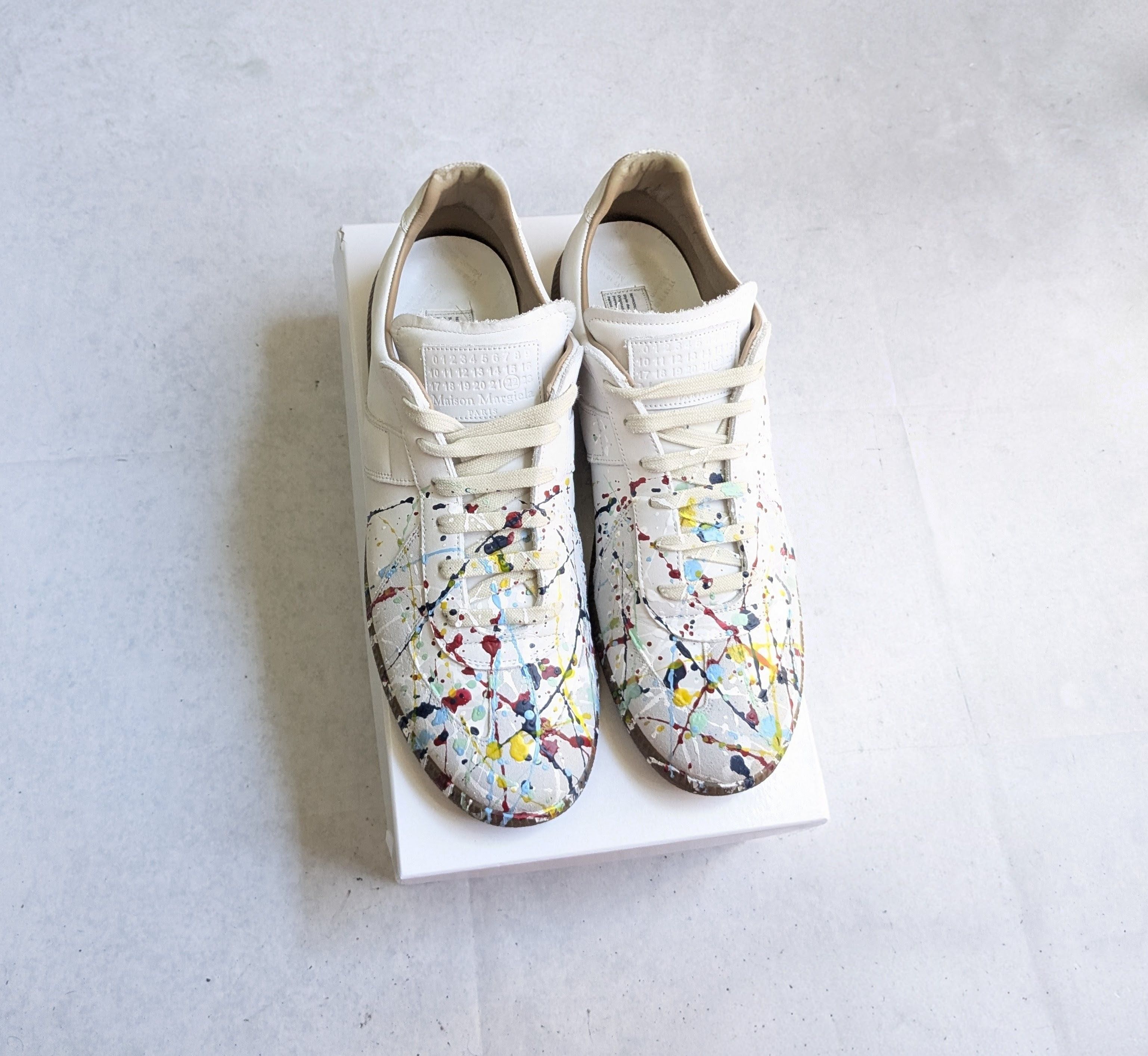 Maison Margiela Maison Margiela GAT Replica Paint Splatter 11.5 44.5 Size US 11.5 / EU 44-45 - 1 Thumbnail