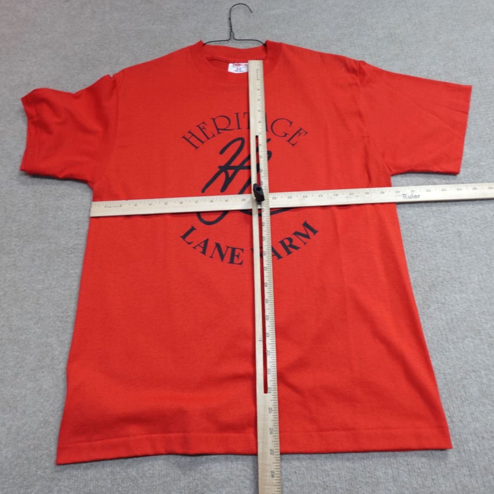 Vintage VINTAGE American Vintage Shirt Mens M Red Double-Sided Graphic Print USA Made Heritage Lane Farms Size US M / EU 48-50 / 2 - 7 Thumbnail