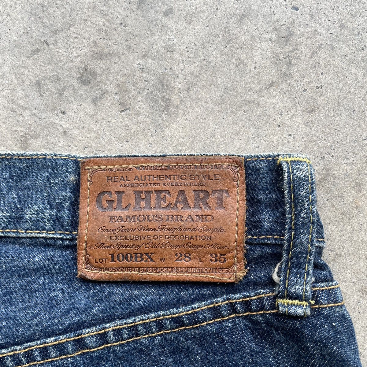Japanese Brand × Jean Vintage Japan Gl Heart Fly Button Jeans Denim Pants W27 Size US 27 - 10 Thumbnail