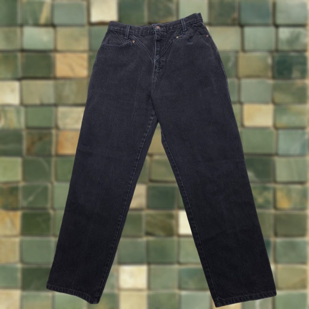 Vintage VINTAGE Ozark Mountain Jeans Women Size 17 Black Denim High Rise 5-Pocket Southwestern USA Size 38" / US 16 / IT 52 - 1 Thumbnail