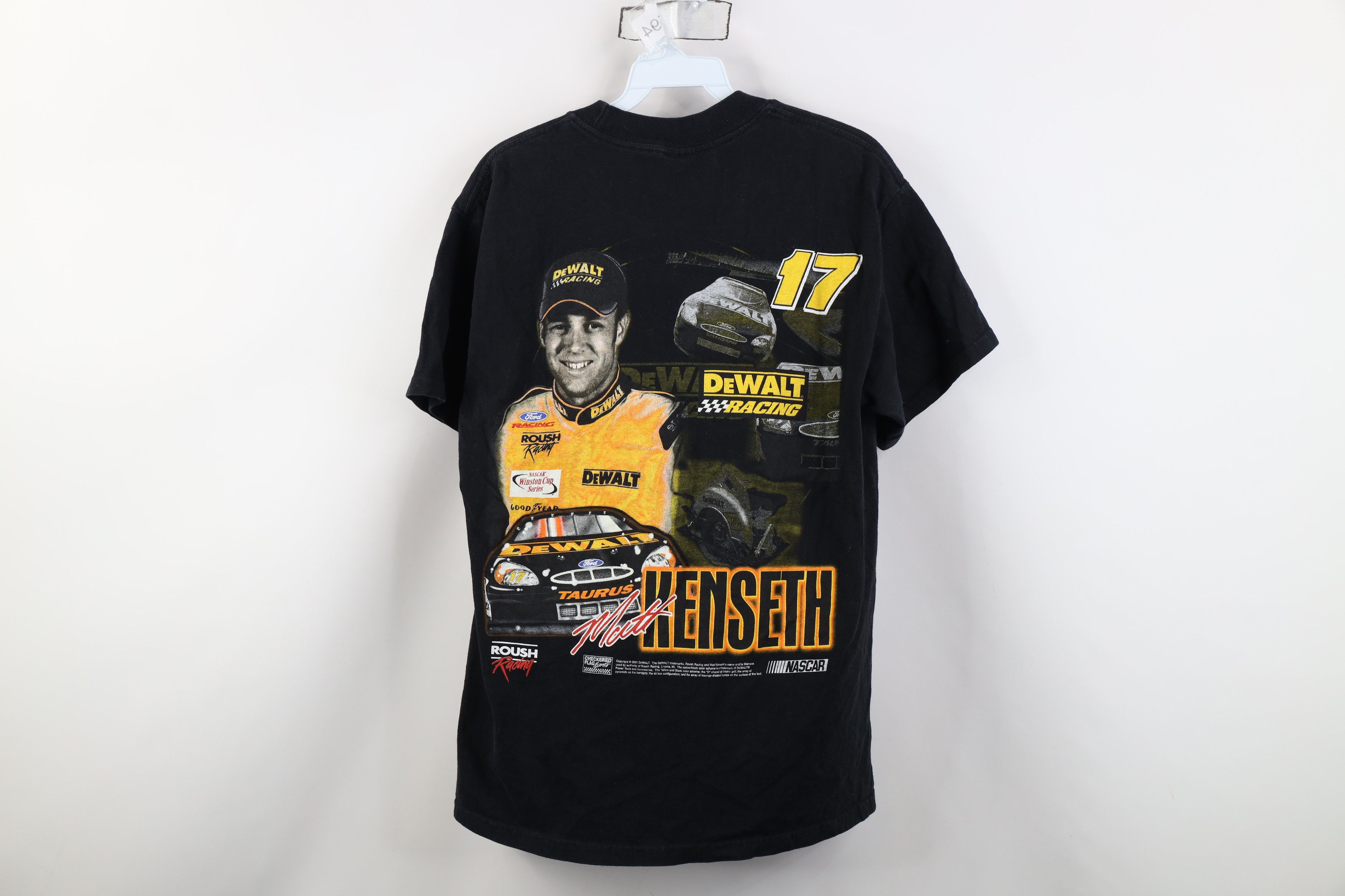 Vintage Vintage Y2K 2001 NASCAR Matt Kenseth DeWalt Racing T-Shirt Size US M / EU 48-50 / 2 - 14 Thumbnail