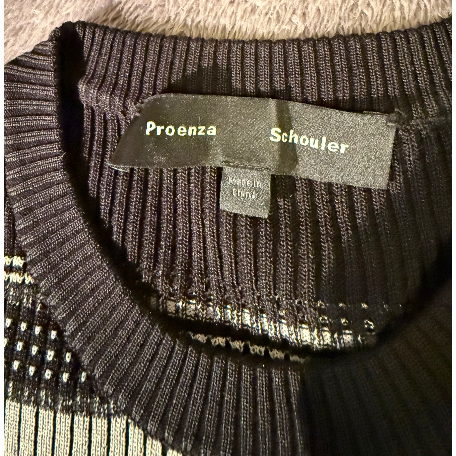 Proenza Schouler Proenza Schouler Striped Ribbed Crewneck $665 size S Size S / US 4 / IT 40 - 8 Thumbnail