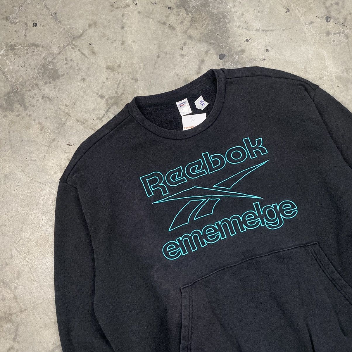 Japanese Brand × Reebok Rare Reebok x MMLG Boxy Oversize Crewneck Size US XL / EU 56 / 4 - 2 Thumbnail