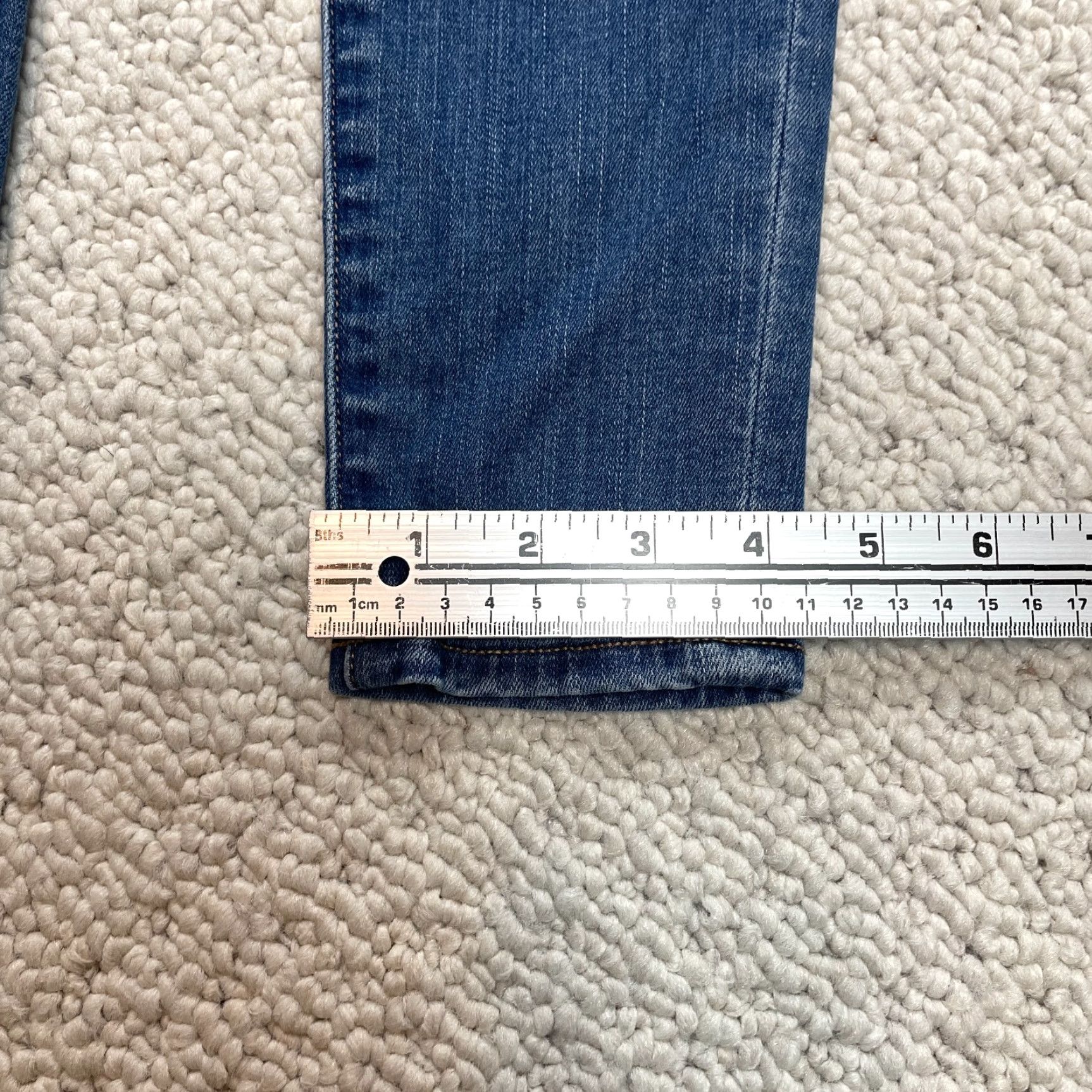 American Eagle Outfitters American Eagle Jeans Womens 4 Short Blue Denim Next Level Stretch Super Jegging Size 27" / US 4 / IT 40 - 2 Thumbnail