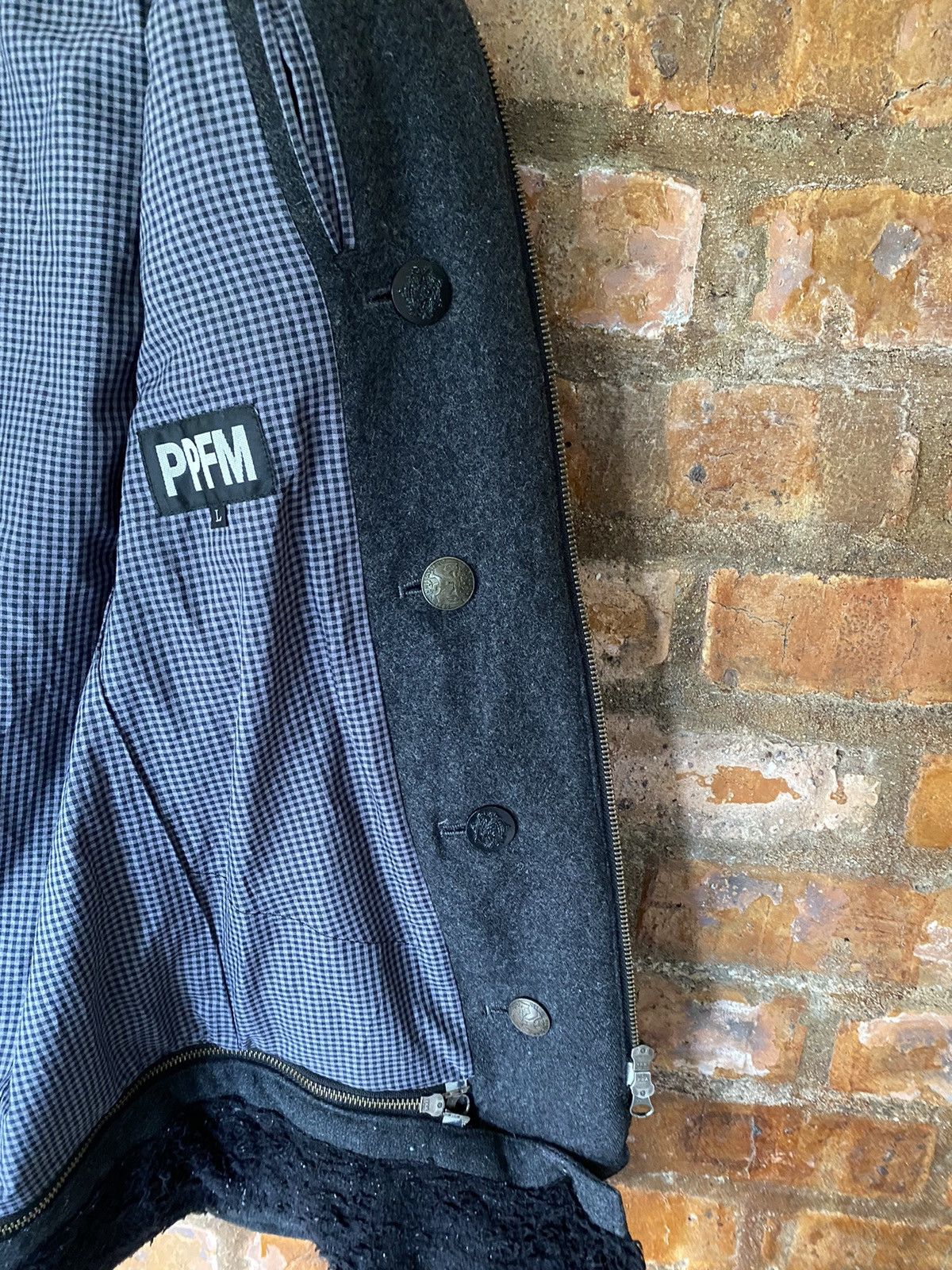 PPFM 2000s PPFM Punk Napoleon Hem removable Wool Jacket Size US M / EU 48-50 / 2 - 22 Thumbnail