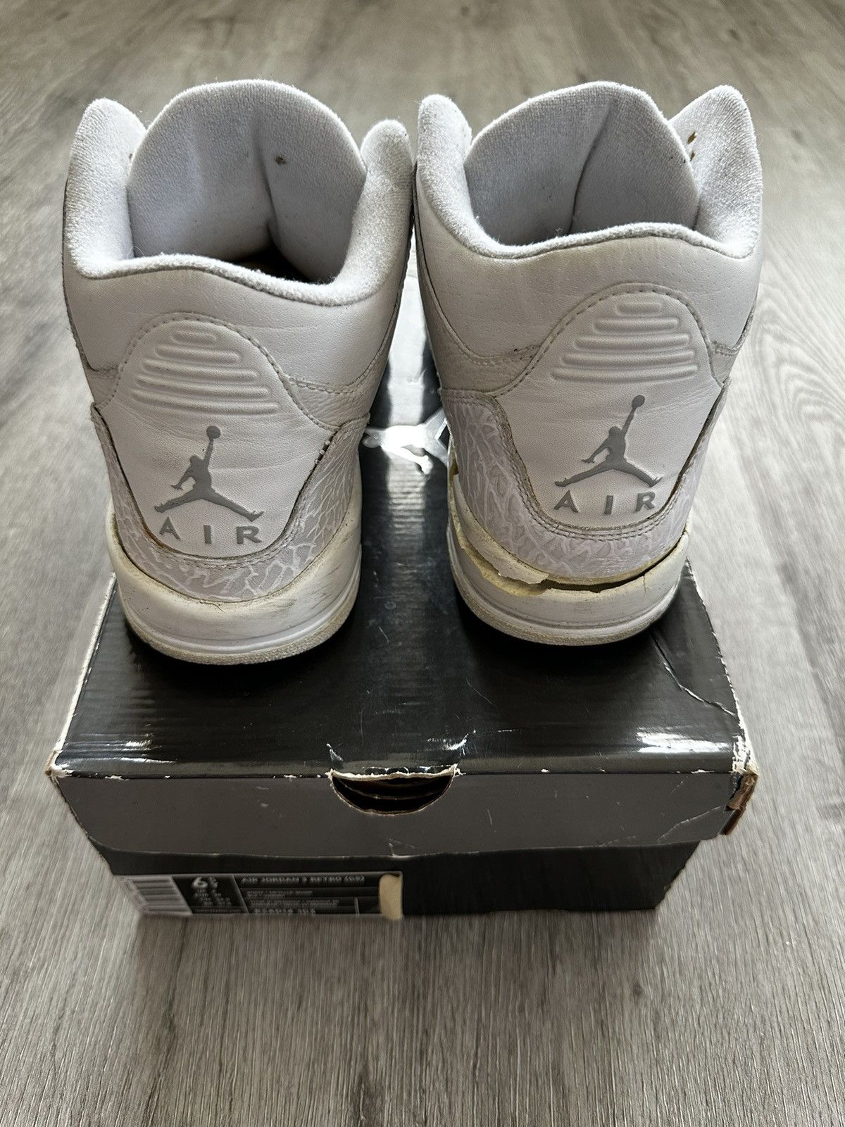 Jordan Brand × Nike Air Jordan 3 Retro GS ‘Pure’ Size US 6 / EU 39 - 3 Thumbnail