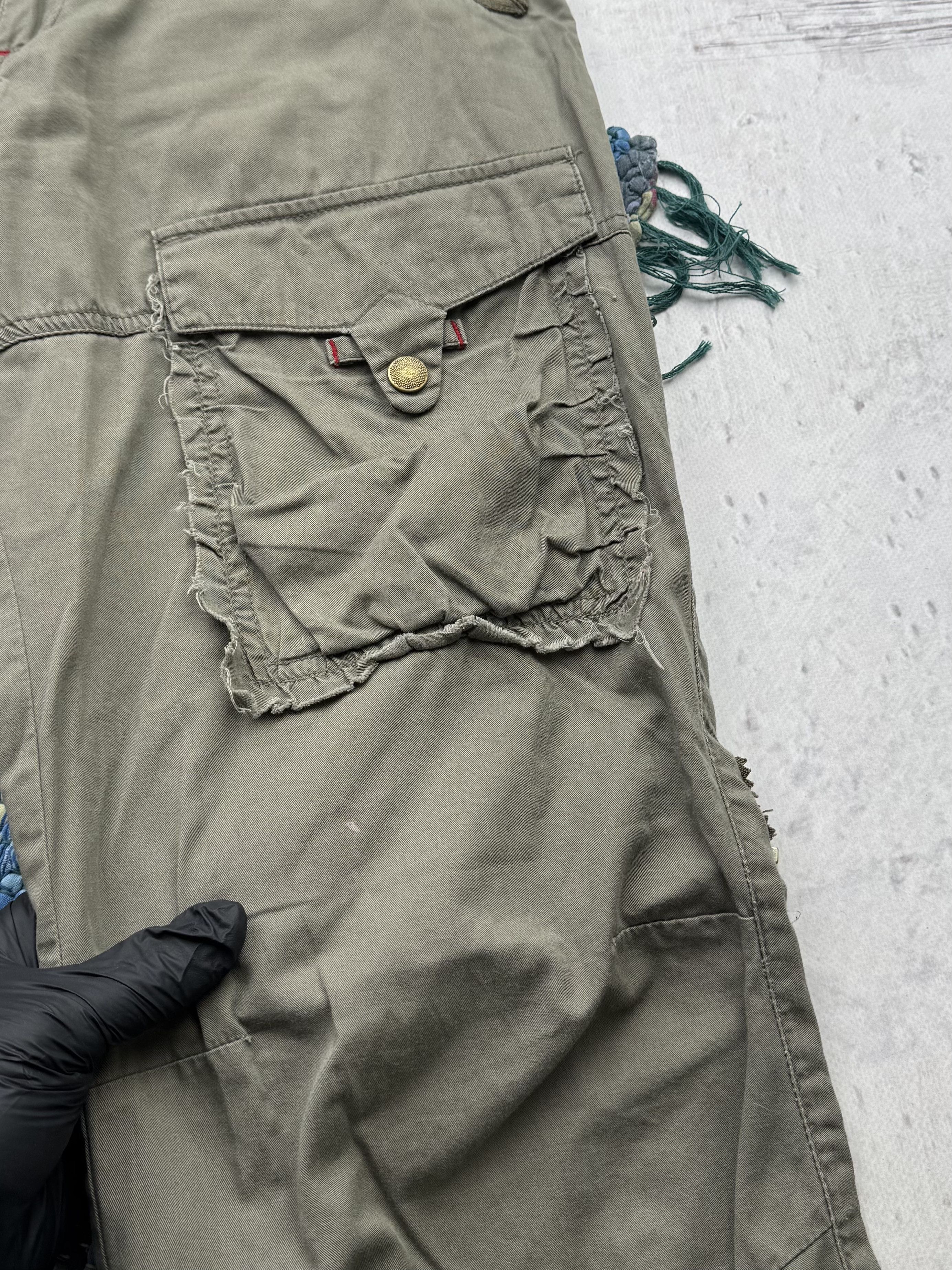 Vintage Vintage Wide Pants A621(385) Size US 30 / EU 46 - 4 Thumbnail