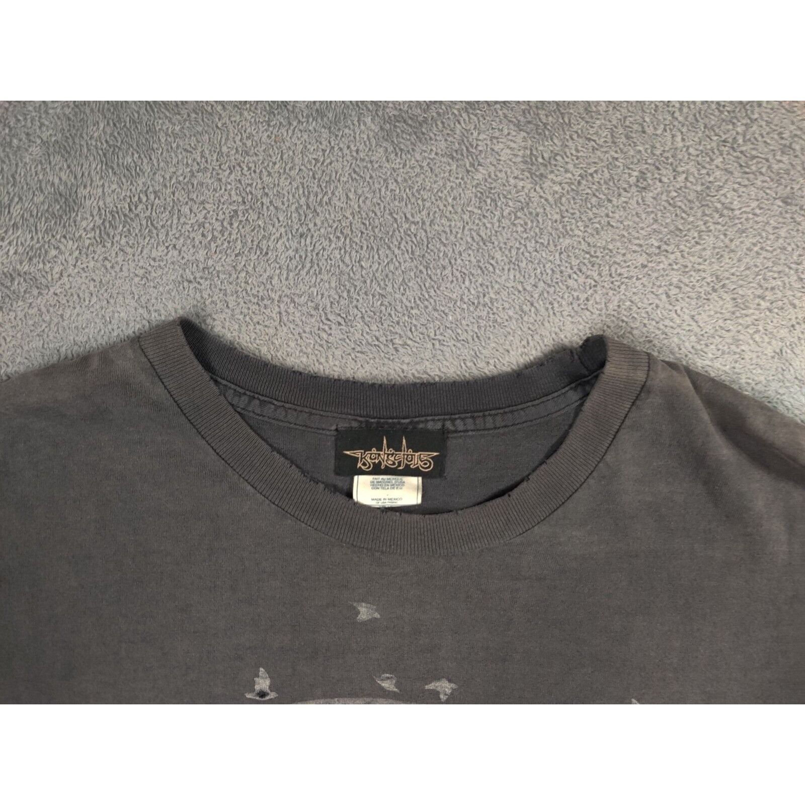 Other VINTAGE Animal Shirt Adult Mens Large Gray Elephant Short Sl Size US L / EU 52-54 / 3 - 9 Thumbnail