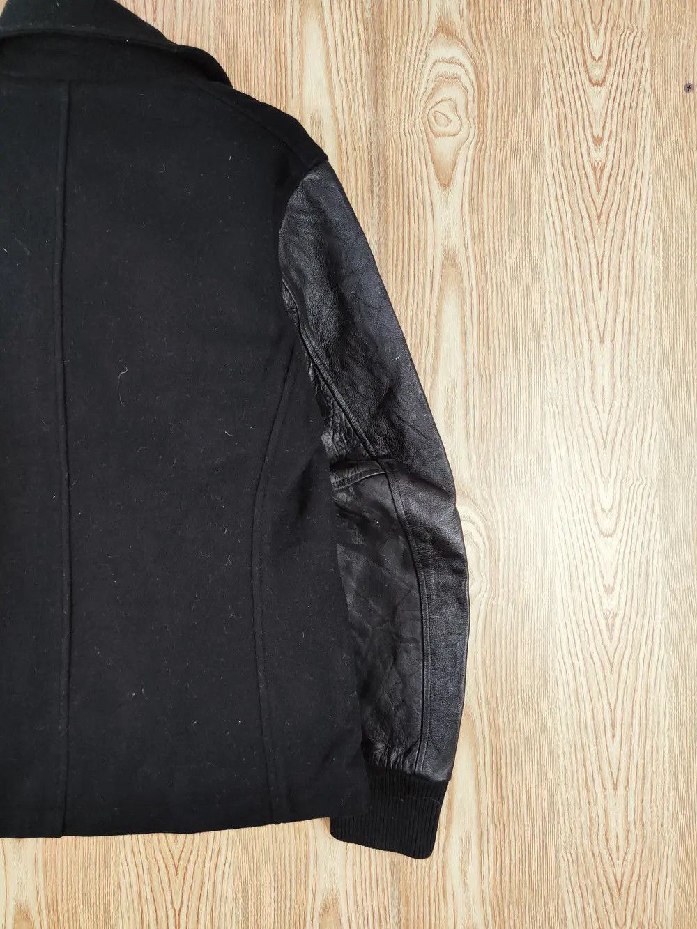 Nike DLL Nike Black Wool Leather varsity Jackets #W145 Size US M / EU 48-50 / 2 - 11 Thumbnail
