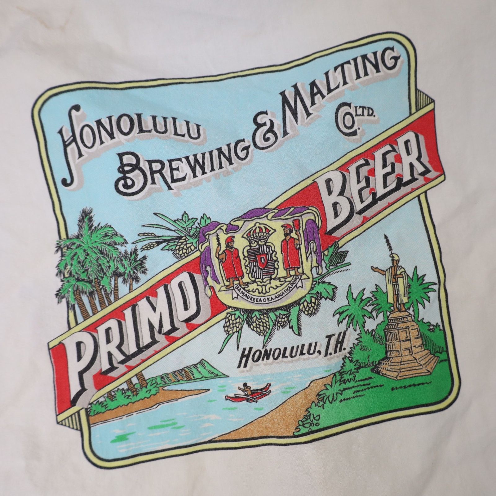 Vintage Vintage Primo Beer Hawaiian Button Up Shirt Size US L / EU 52-54 / 3 - 13 Thumbnail