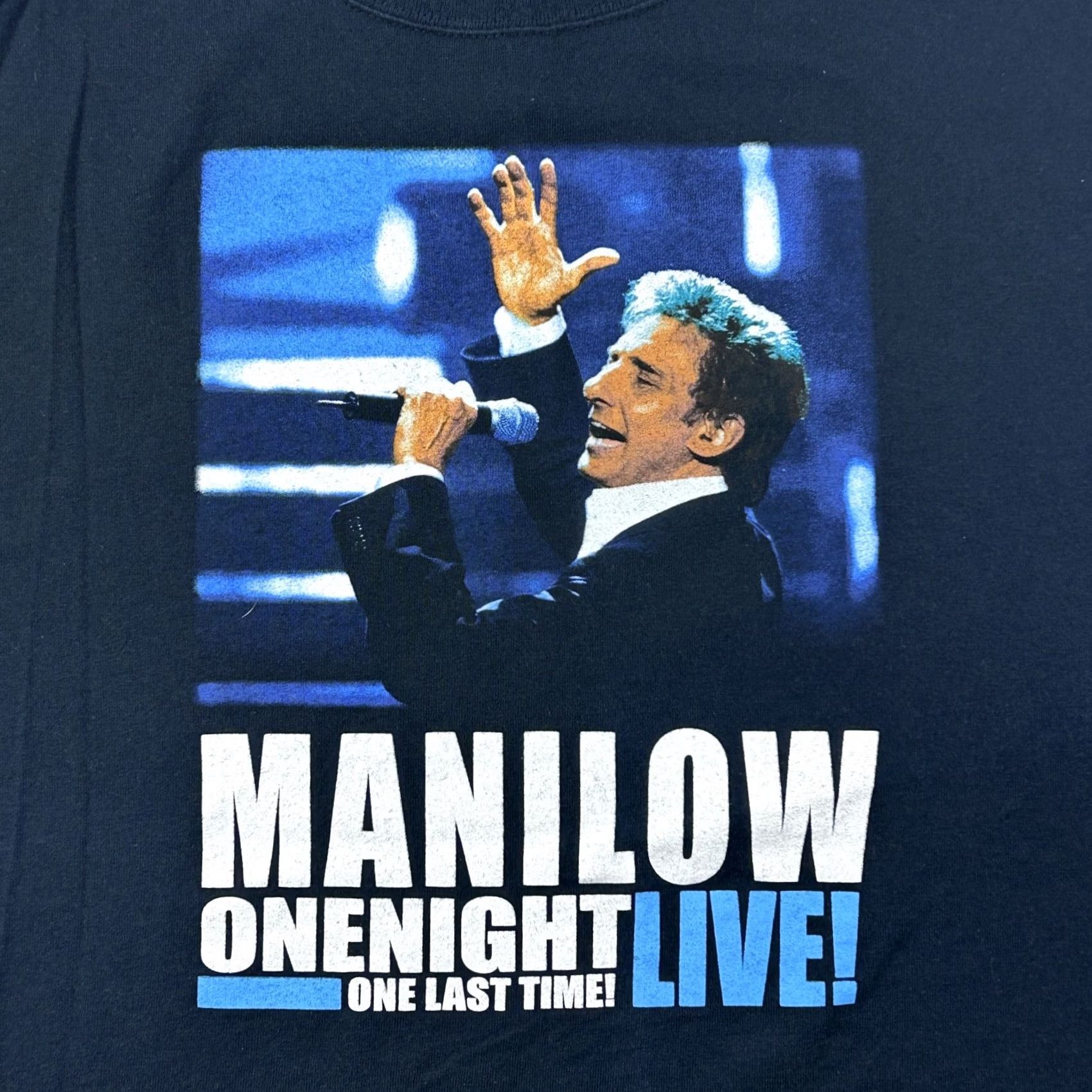 Vintage VINTAGE BARRY MANILOW CONCERT T-Shirt XL tour 2004 ONE NIGHT ONE LAST TIME Black Mens Size US XL / EU 56 / 4 - 5 Thumbnail