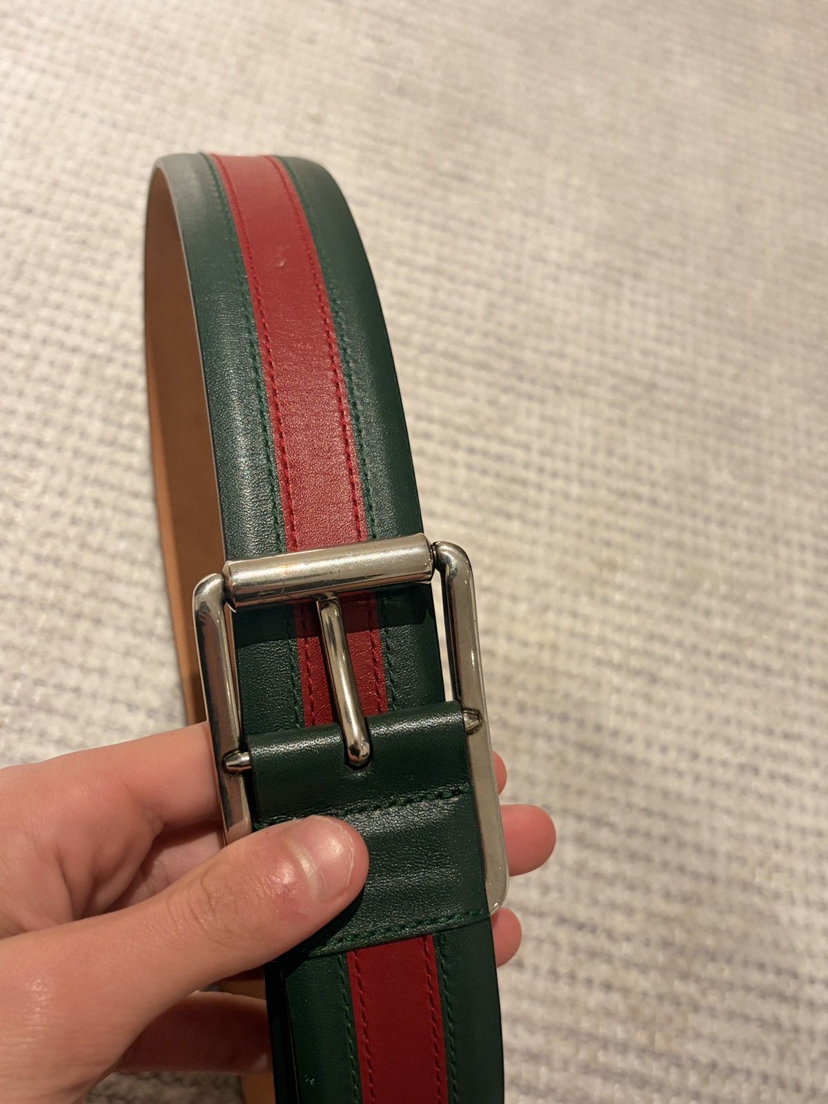 Gucci Gucci Stripe roller belt Size 32 - 5 Thumbnail
