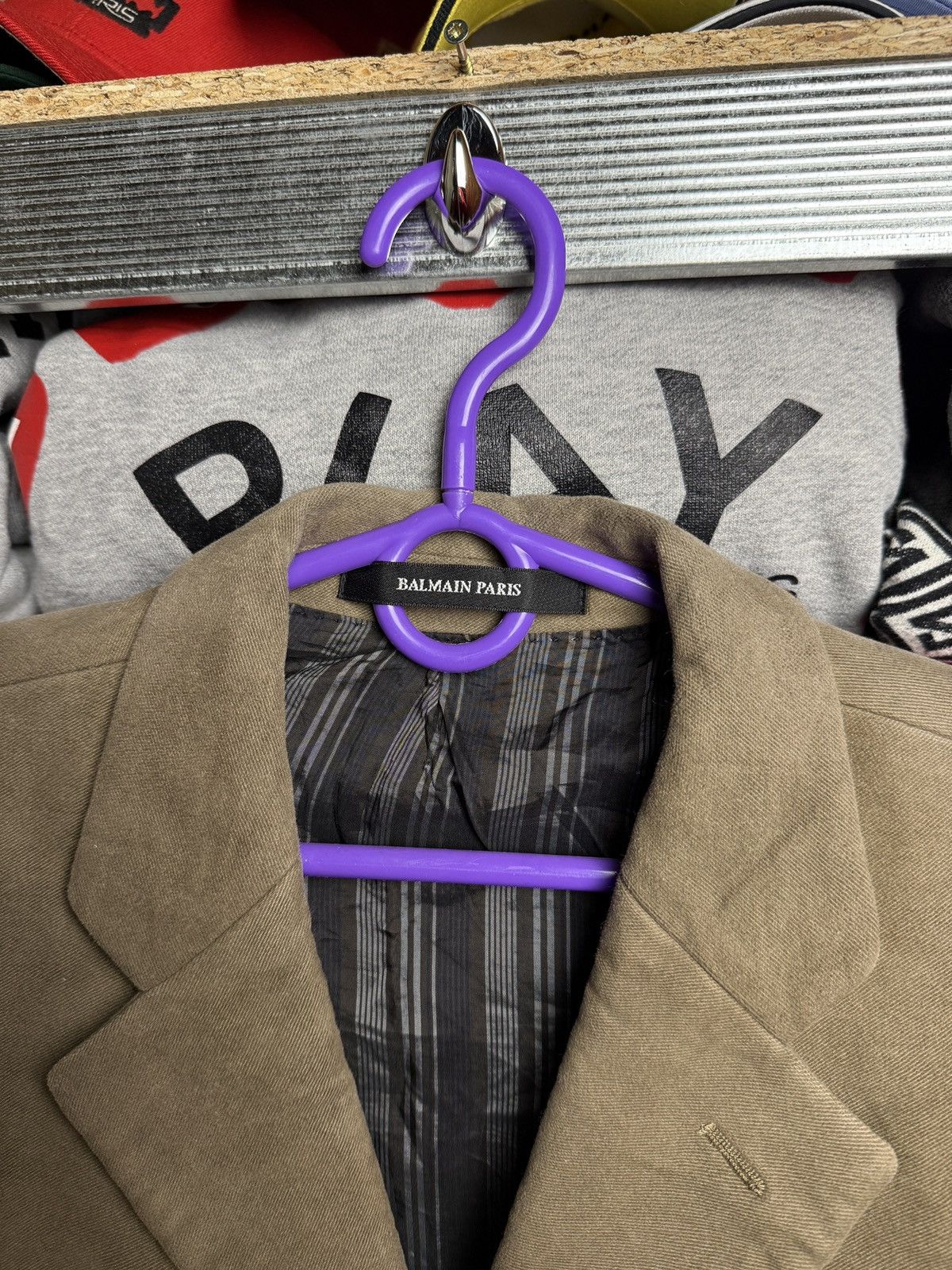 Balmain Vintage Balmain Paris 00s Luxury Suit Two Piece Size 40L - 10 Thumbnail