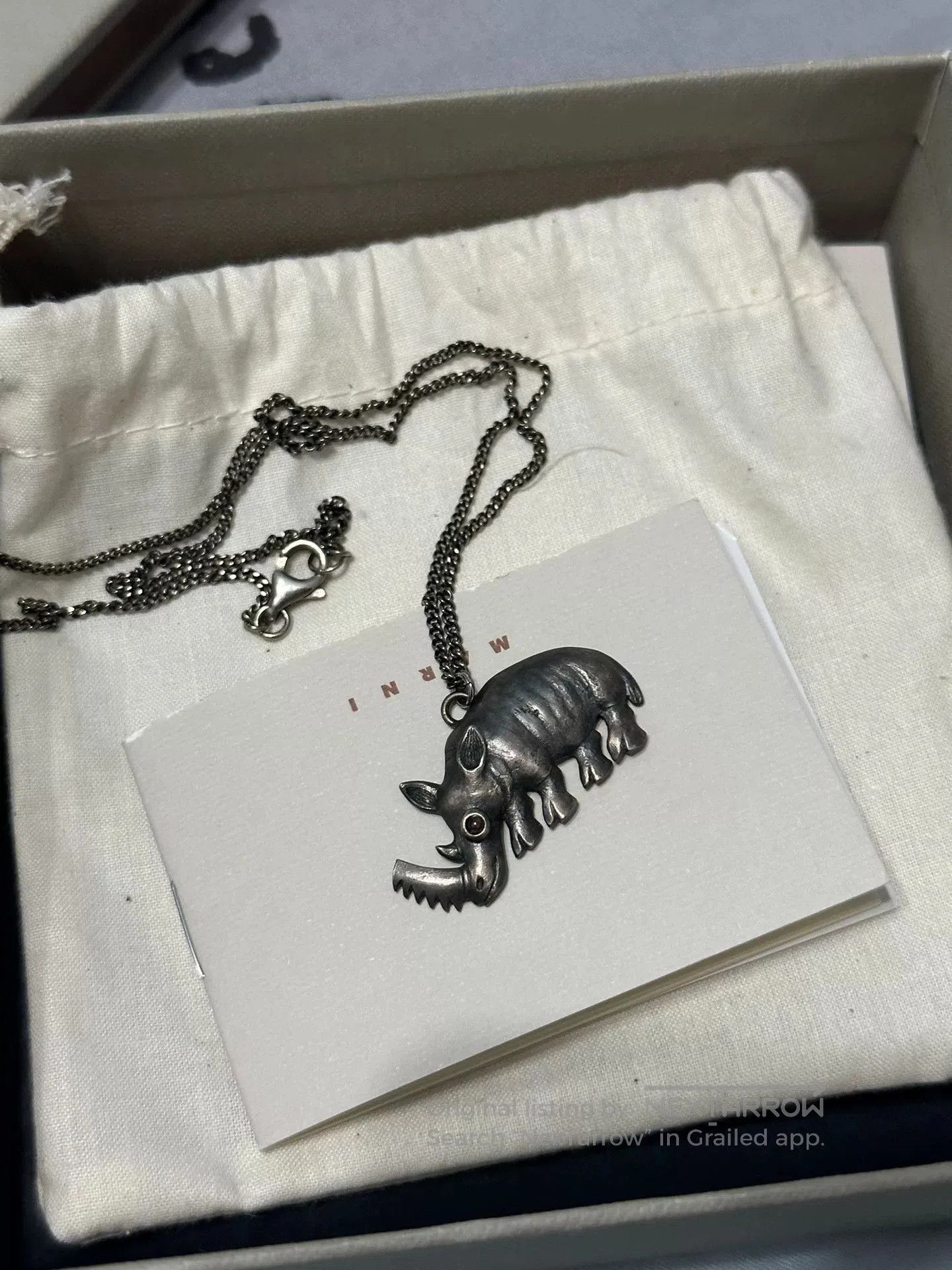 Marni Marni Rhinoceros Necklace for Unisex. Size ONE SIZE - 4 Thumbnail