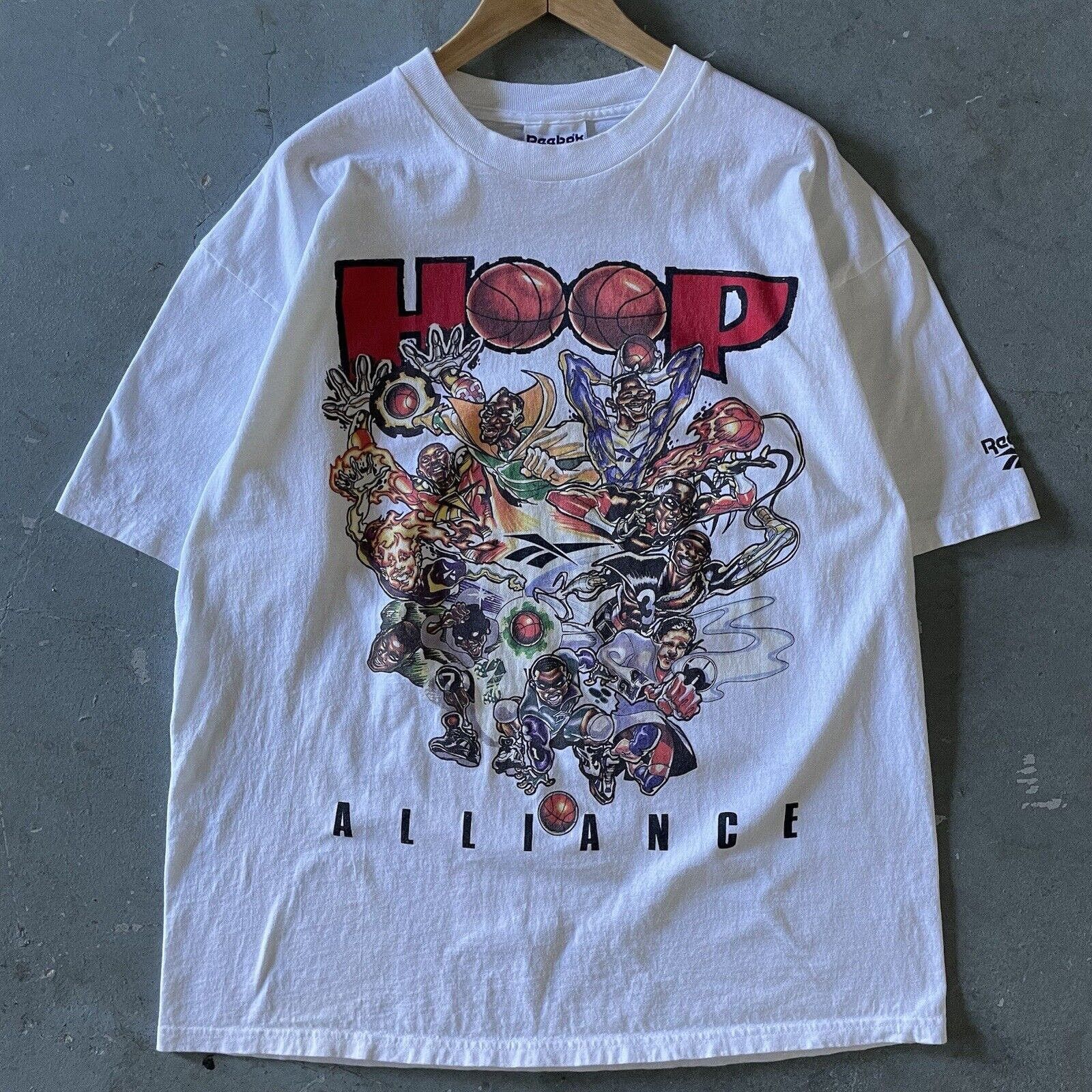 image of Vintage Reebok Nba Hoop Alliance T-Shirt Size XL in White, Men's