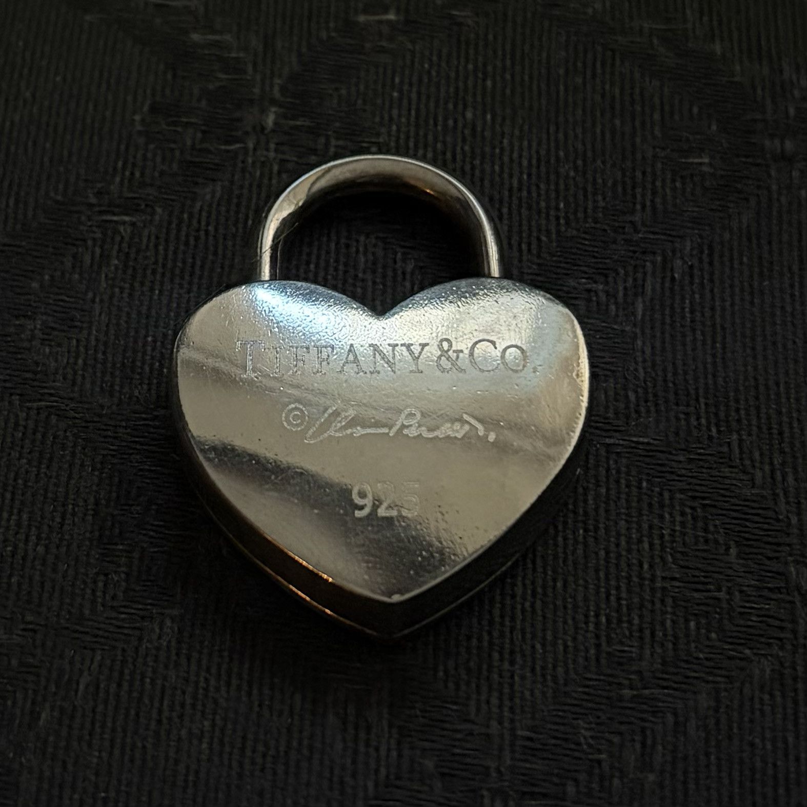 Tiffany & Co. Rare Tiffany & Co Elsa Peretti 925 Silver Heart Padlock Size ONE SIZE - 2 Thumbnail