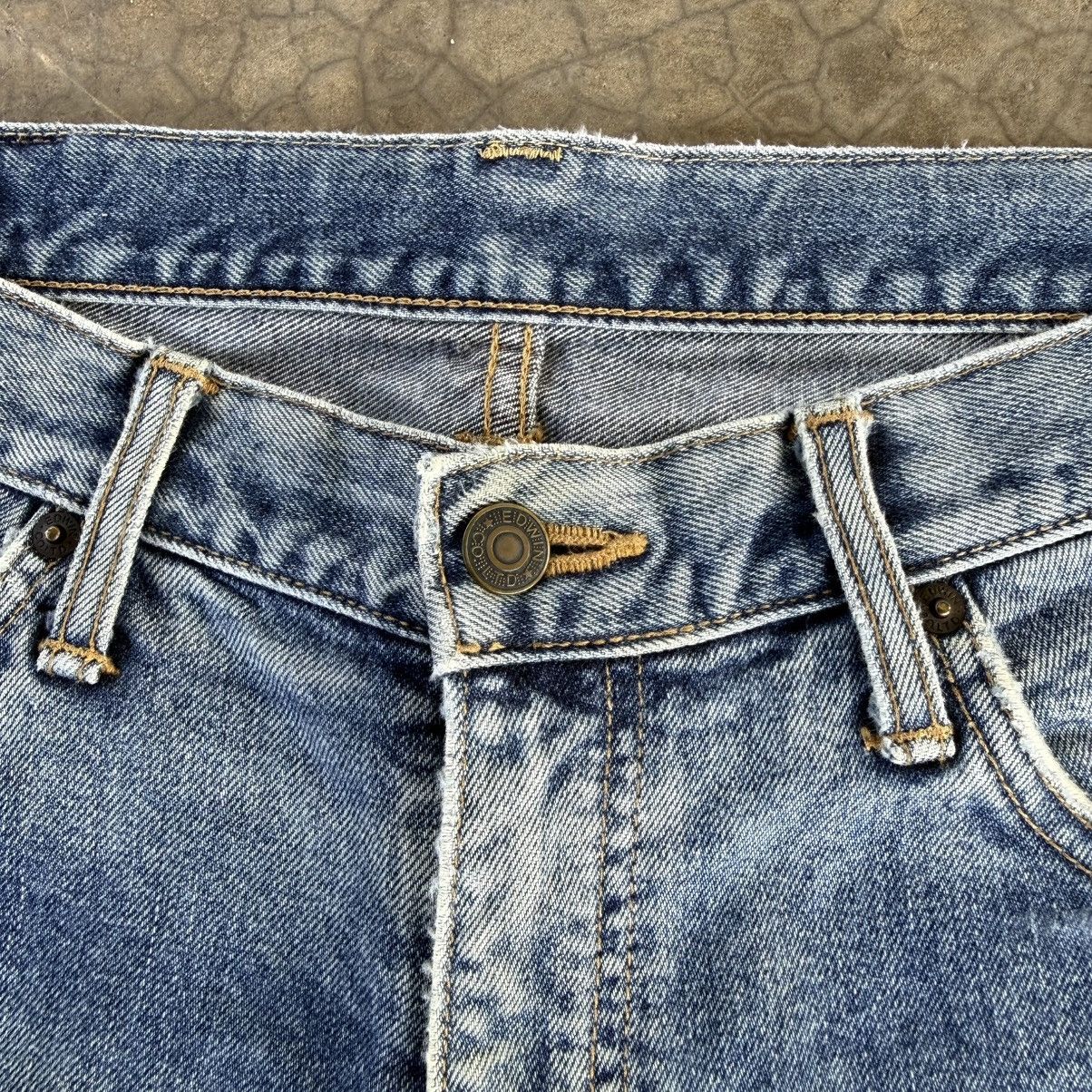 Edwin Vintage Edwin 403 Faded Mud Washer Denim Jean Pants Size US 34 / EU 50 - 4 Thumbnail