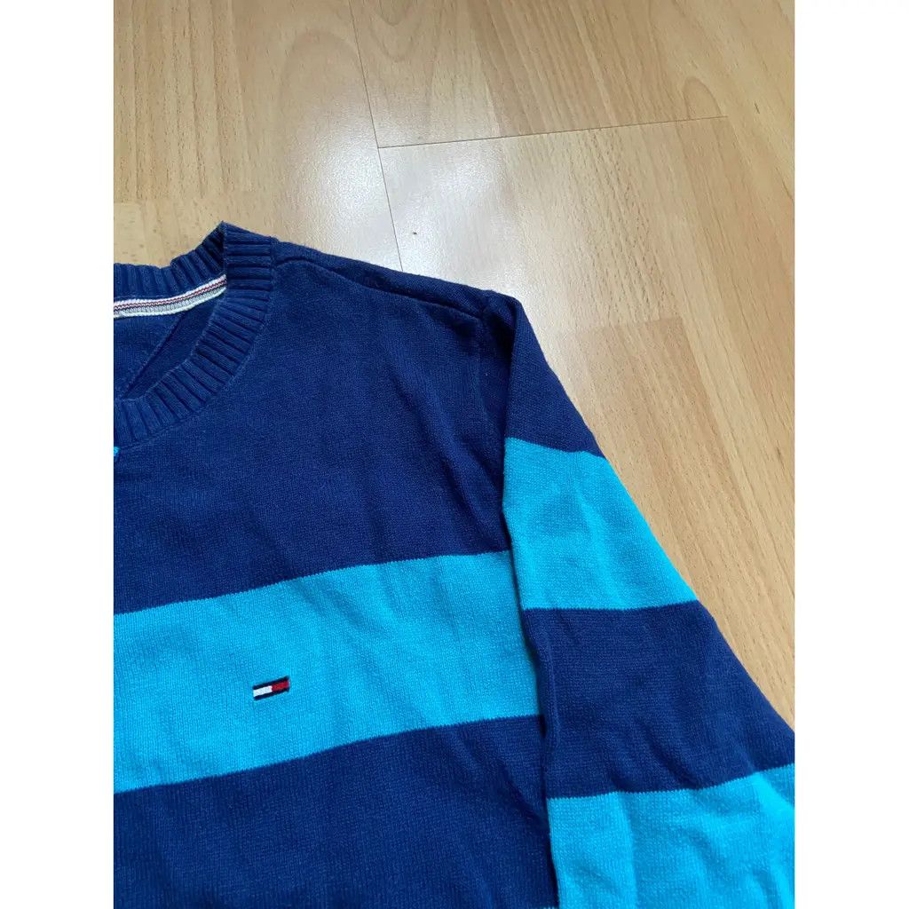 Tommy Hilfiger Tommy Hilfiger Denim Blue Striped Sweater Size US M / EU 48-50 / 2 - 1 Thumbnail
