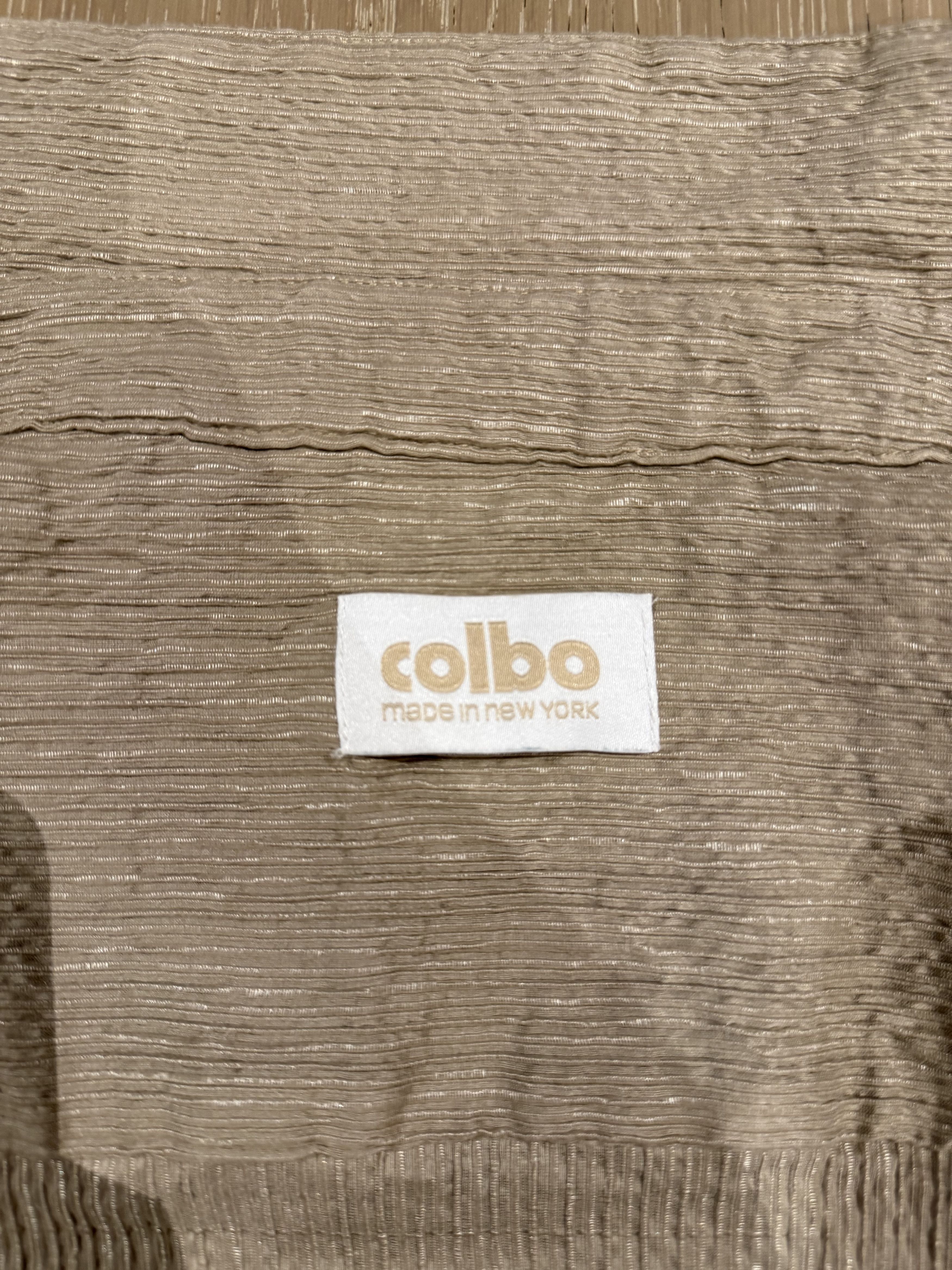 Colbo 💚 1/12 Colbo NYC Silk/Cotton TK Shirt Taupe Medium NEW Size US M / EU 48-50 / 2 - 17 Thumbnail