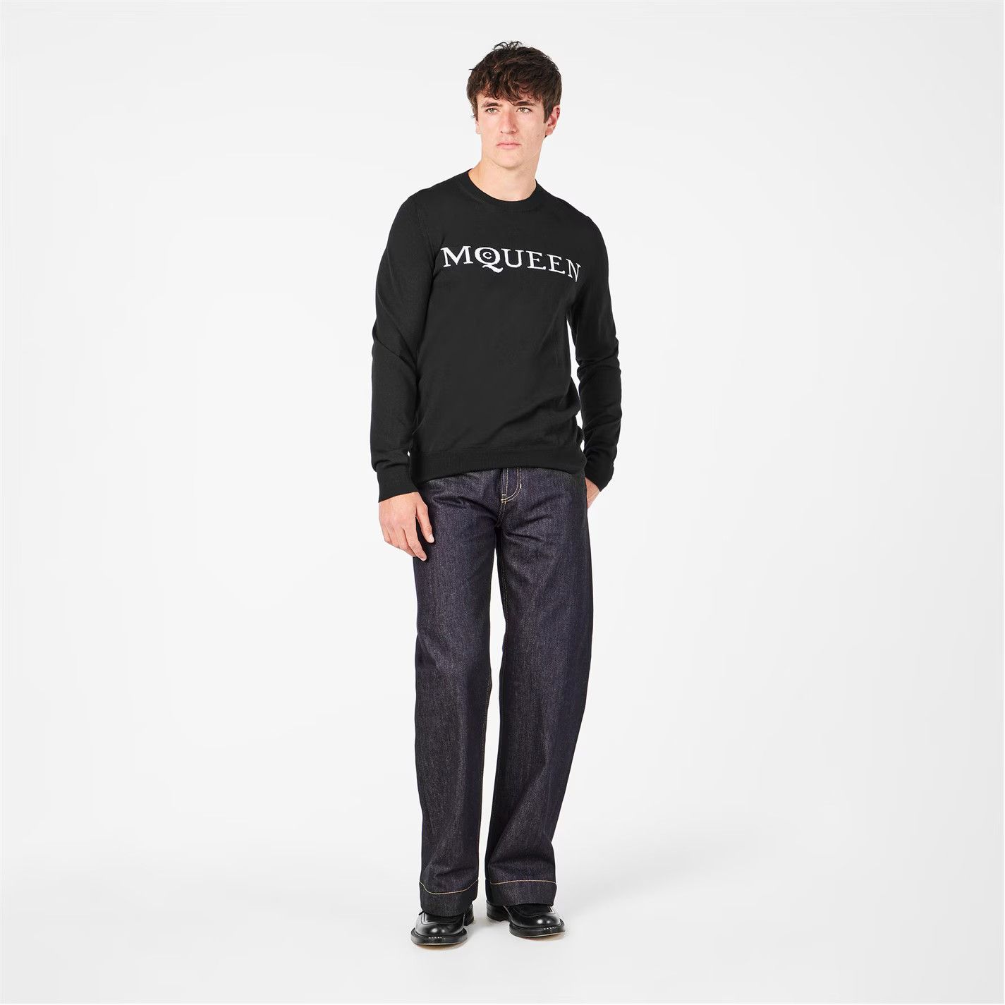 Alexander McQueen o1g2r1mq0326 Crew Neck Jumper in Black Size US S / EU 44-46 / 1 - 5 Thumbnail