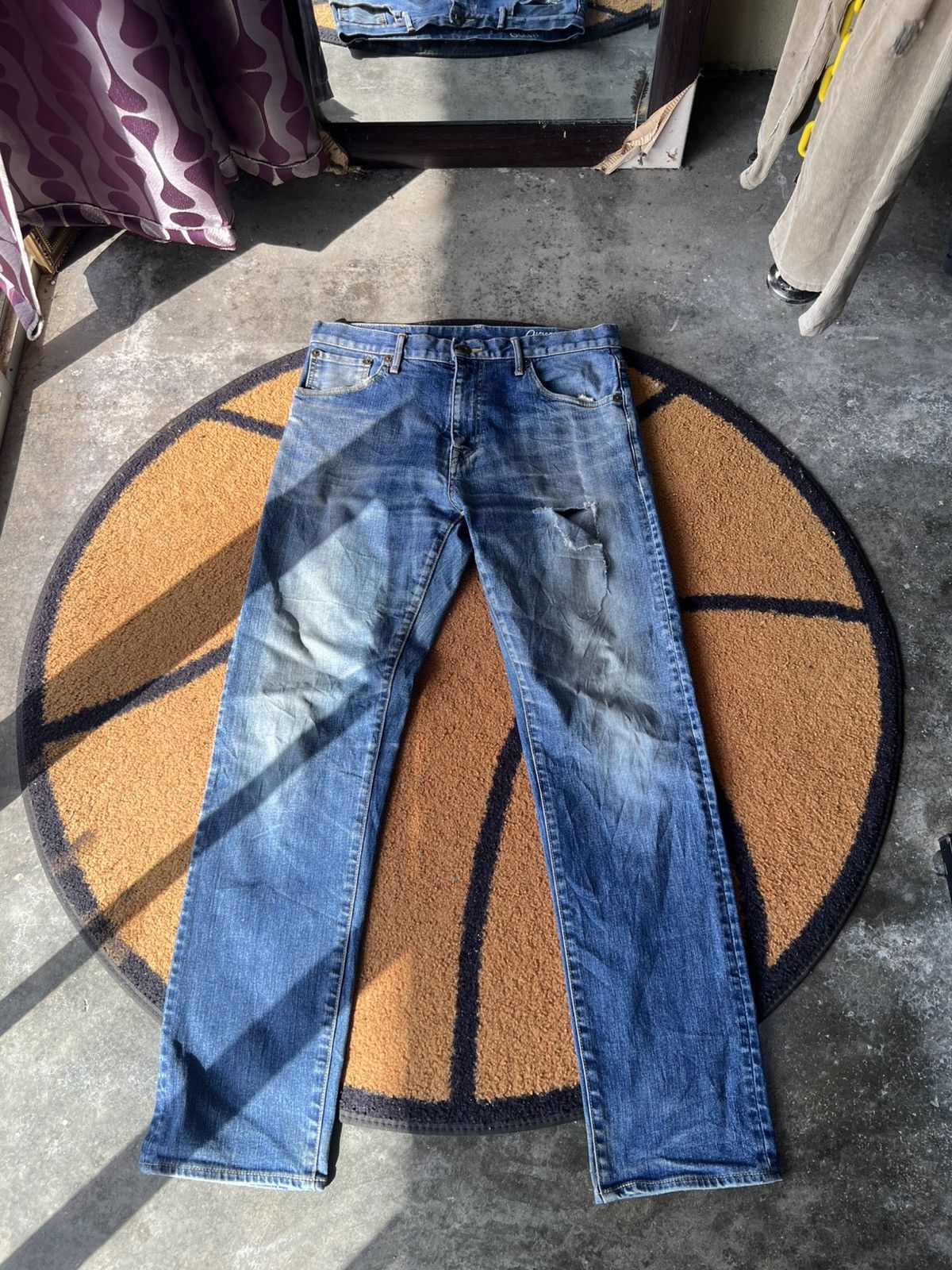 Japanese Brand 🔥Rare Blue Orrey Distressed Denim Size US 32 / EU 48 - 2 Thumbnail