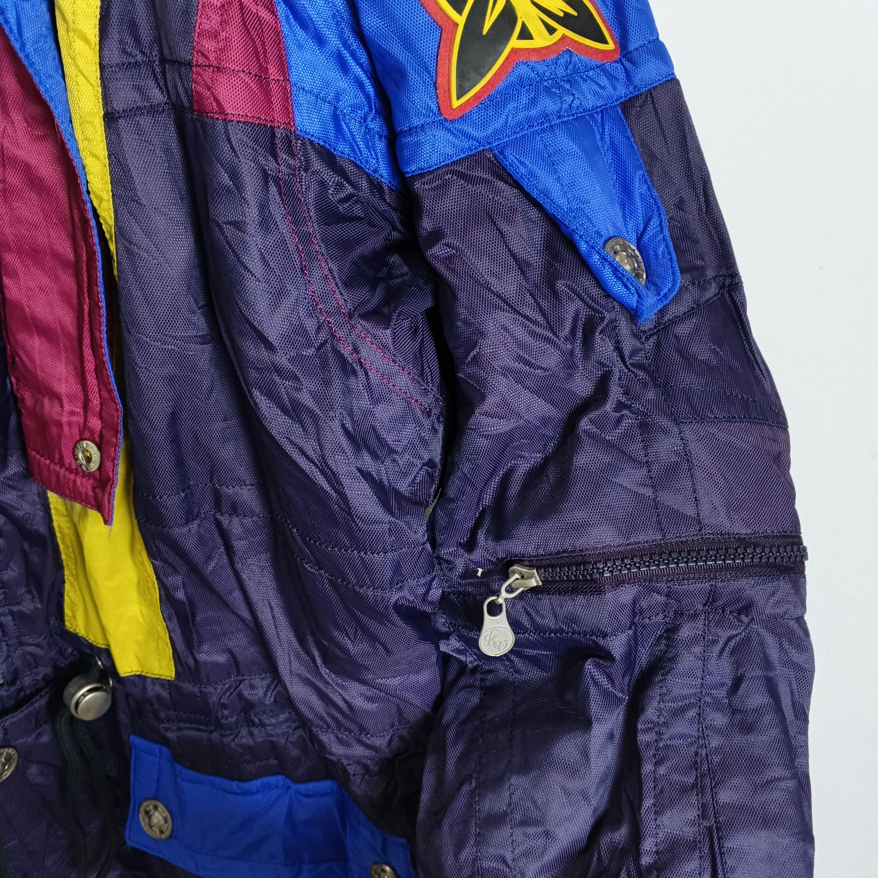 Valentino Rare 90's Rudolph Valentino Colorblock Ski Jacket Size US M / EU 48-50 / 2 - 15 Thumbnail