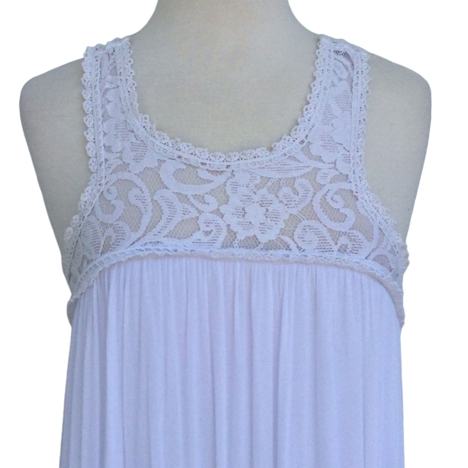 Other Flying Tomato White Lined Lace Maxi Sun Dress Size Small Size S / US 4 / IT 40 - 2 Thumbnail