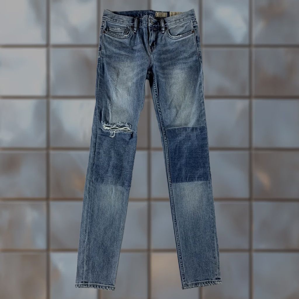 Allsaints AllSaints Jeans Womens 26 Blue ASHBY SIZE COTTON POLY FLAT LAY 27X29 Size 26" / US 2 / IT 38 - 1 Thumbnail
