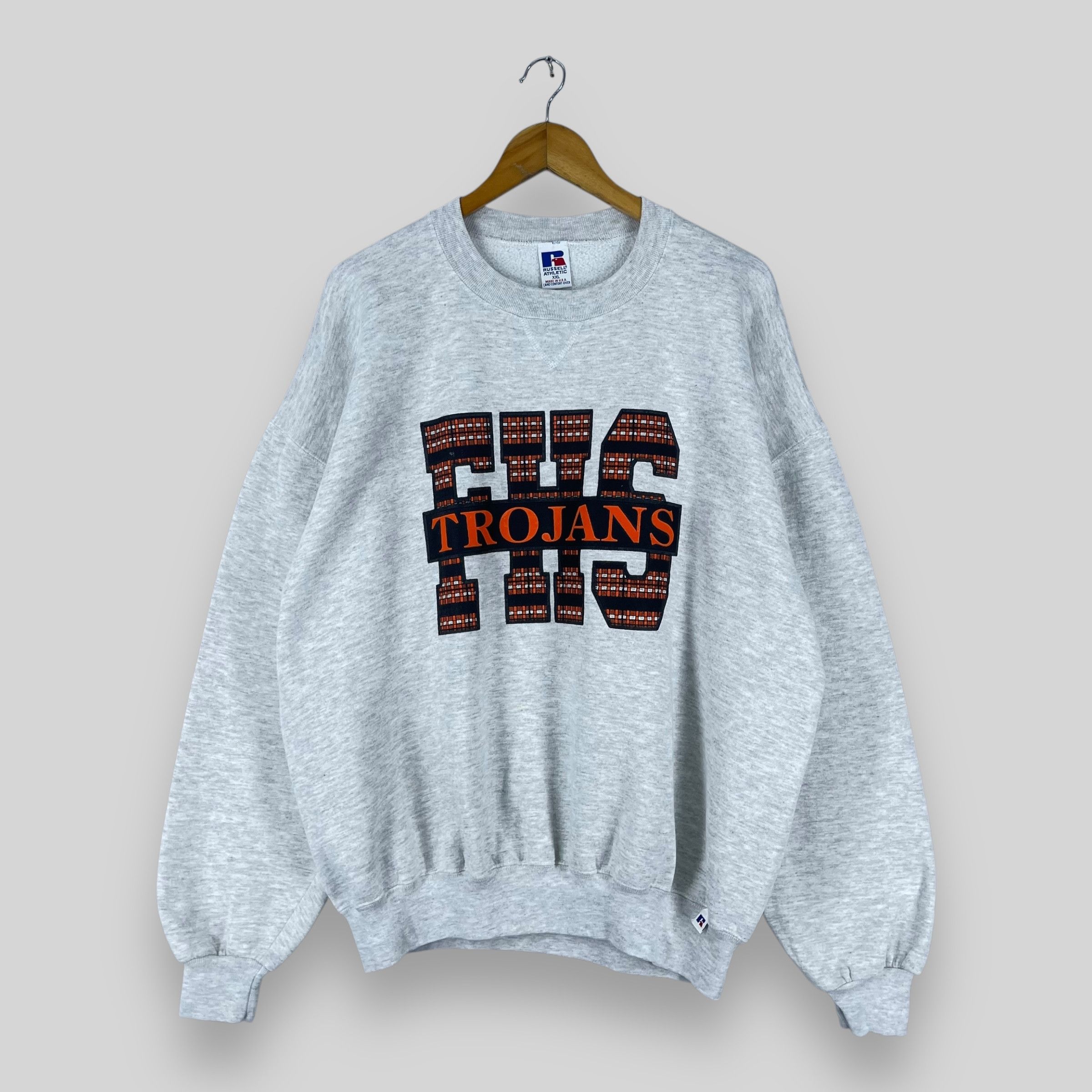Vintage Vintage 90s Russell Findlay High School Football Sweatshirt Size US XXL / EU 58 / 5 - 1 Thumbnail