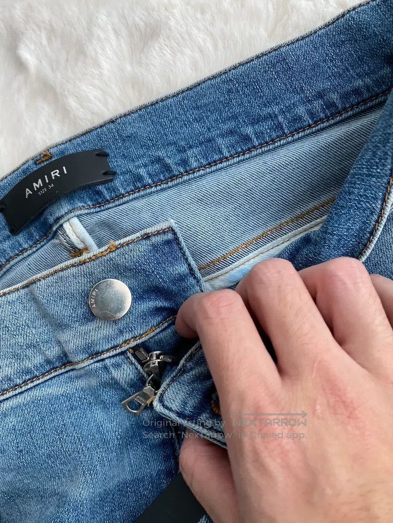 Amiri Amiri Size 34 Washed blue mx1 jeans Size US 34 / EU 50 - 6 Thumbnail