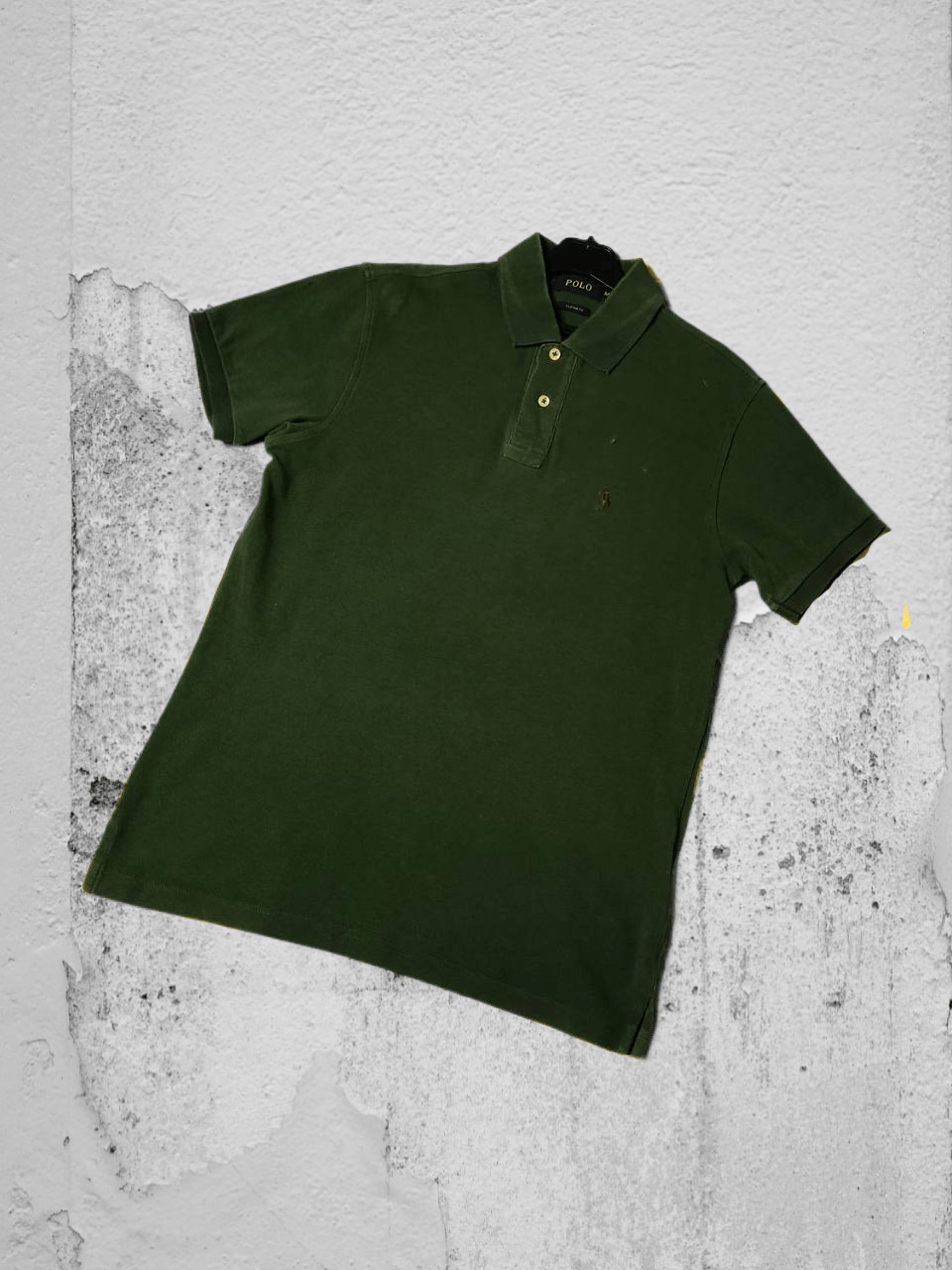 Polo Ralph Lauren Vtg 90s Polo Ralph Lauren Cross Flag Stripe Logo Tee Size US M / EU 48-50 / 2 - 1 Thumbnail