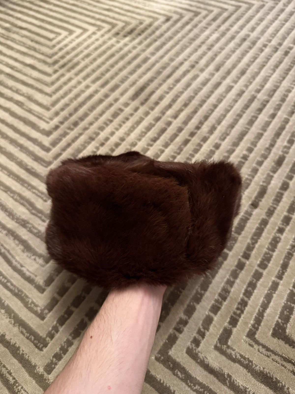 Vintage Vintage fur hat 80s Size ONE SIZE - 6 Thumbnail