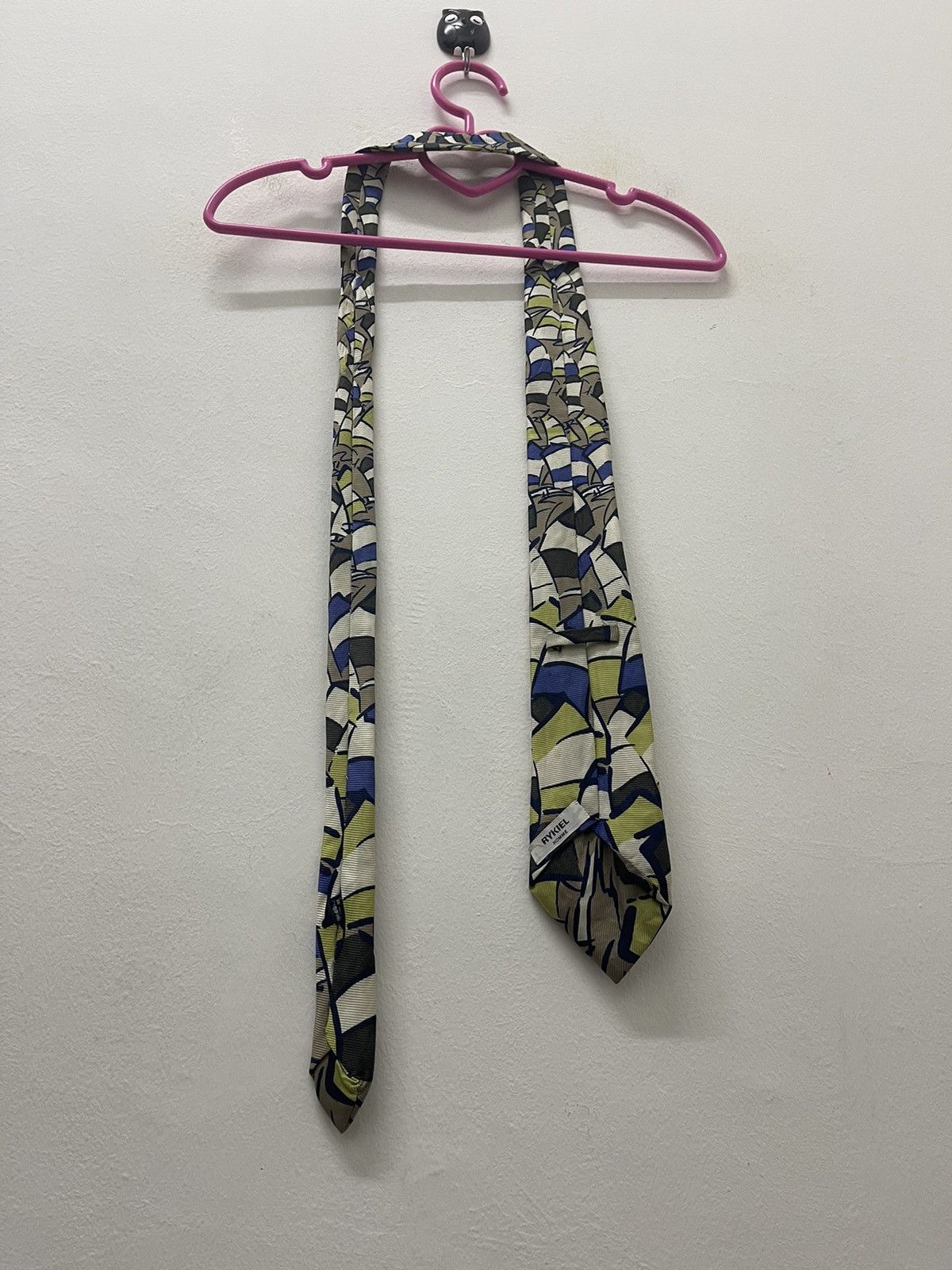 Sonia Rykiel Rare Vintage RYKIEL HOMME Silk Handmade Pop Art Tie Size ONE SIZE - 3 Thumbnail