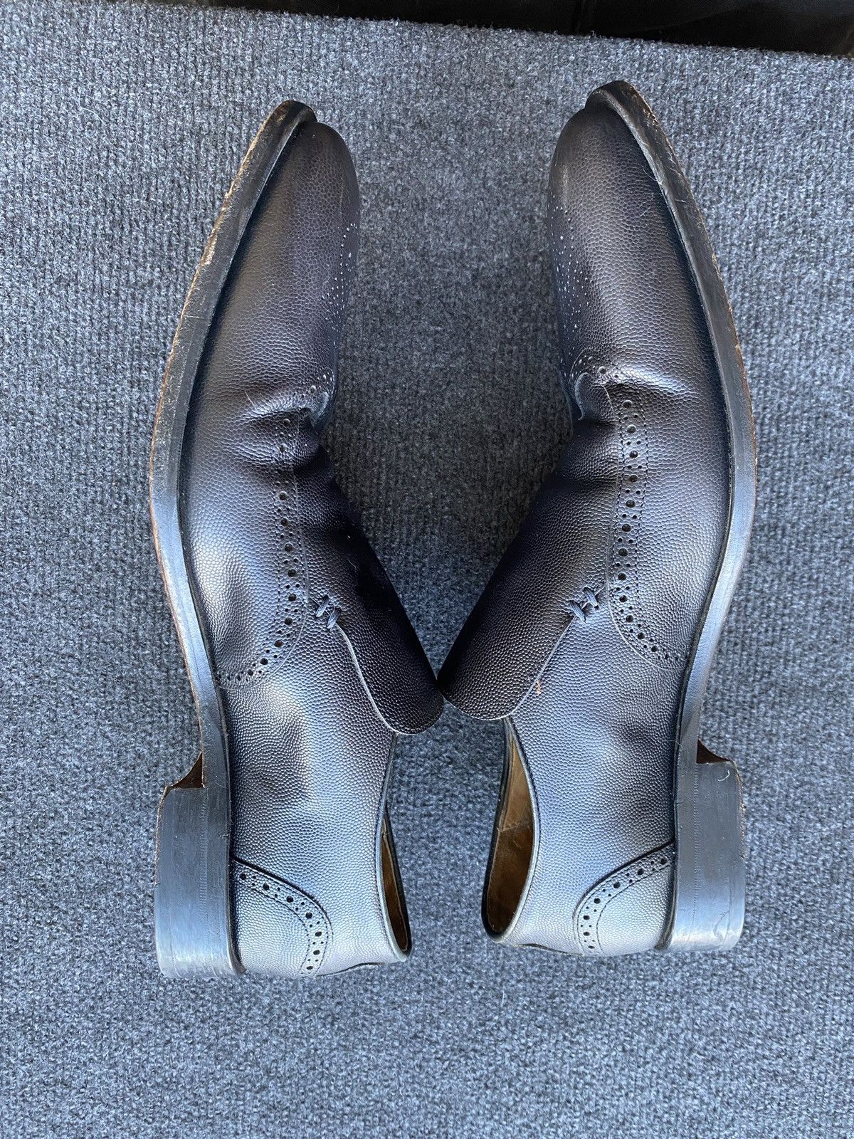 Oliver Sweeney 🔥Rare Oliver Sweeney black leather brogue slip on boots US12 Size US 12 / EU 45 - 5 Thumbnail