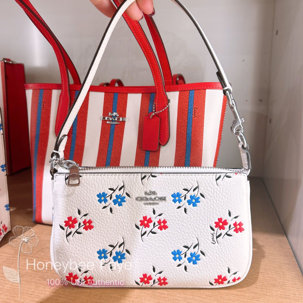 Coach Coach Nolita 19 With Floral Print CT999 Size ONE SIZE - 1 Thumbnail