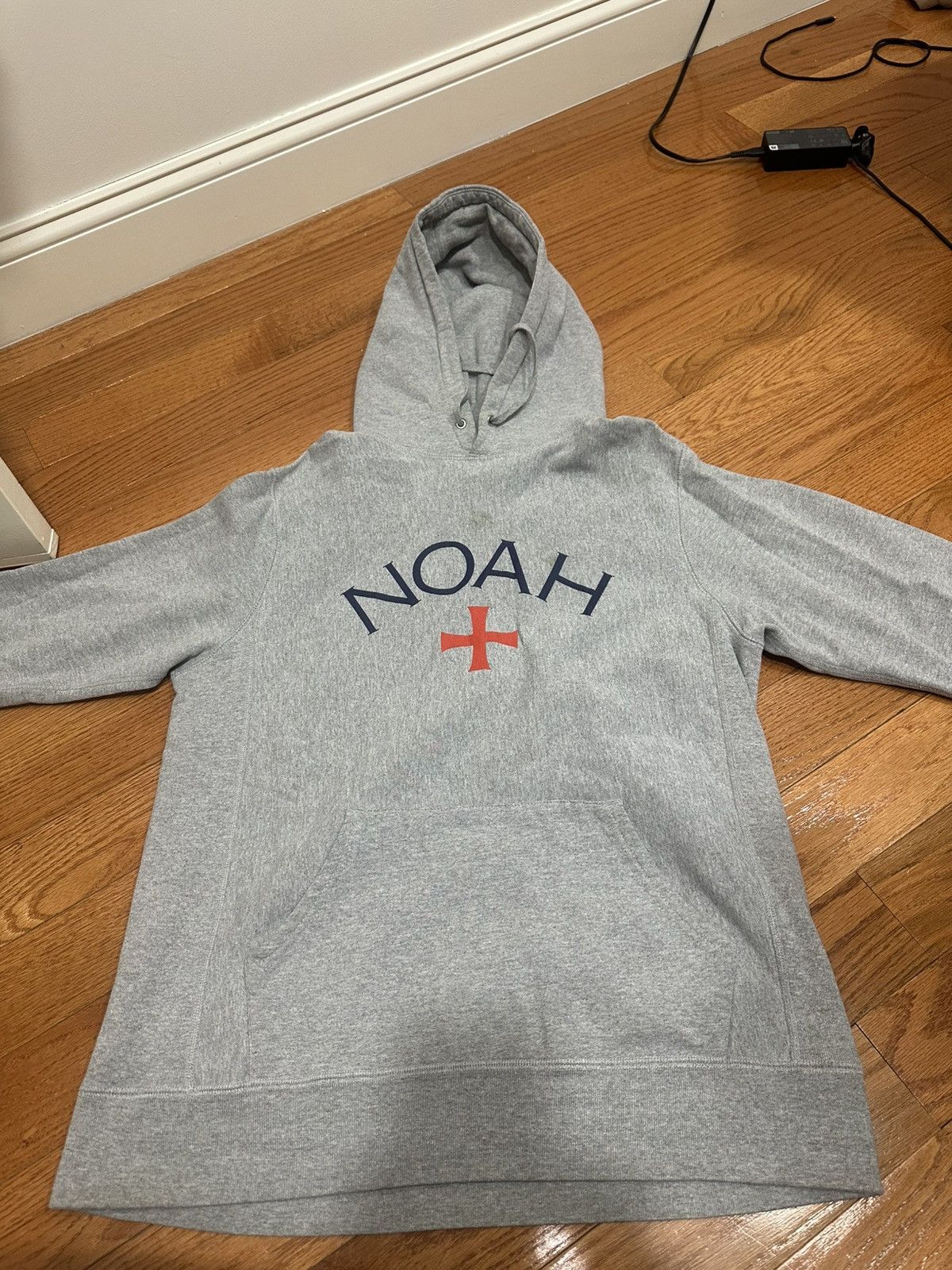 Noah NOAH Core Logo Hoodie Size Large (Heather Grey) Size US L / EU 52-54 / 3 - 2 Thumbnail