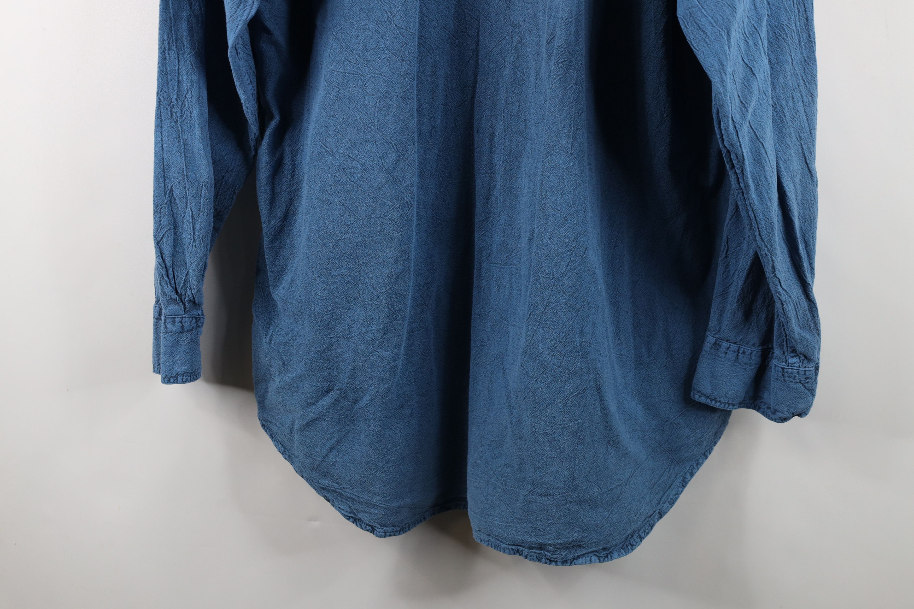 Vintage Vintage 90s Streetwear Wash Baggy Fit Collared Button Shirt Size US XL / EU 56 / 4 - 11 Thumbnail