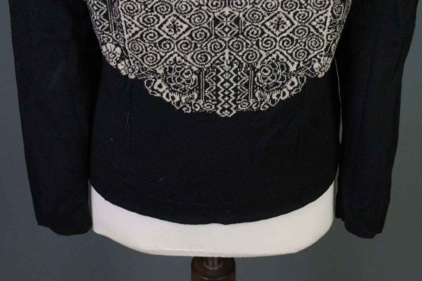 Designer Ivko Pullover Intarsia Pattern Knit Wool Sweater Size 38 / M Size M / US 6-8 / IT 42-44 - 10 Thumbnail