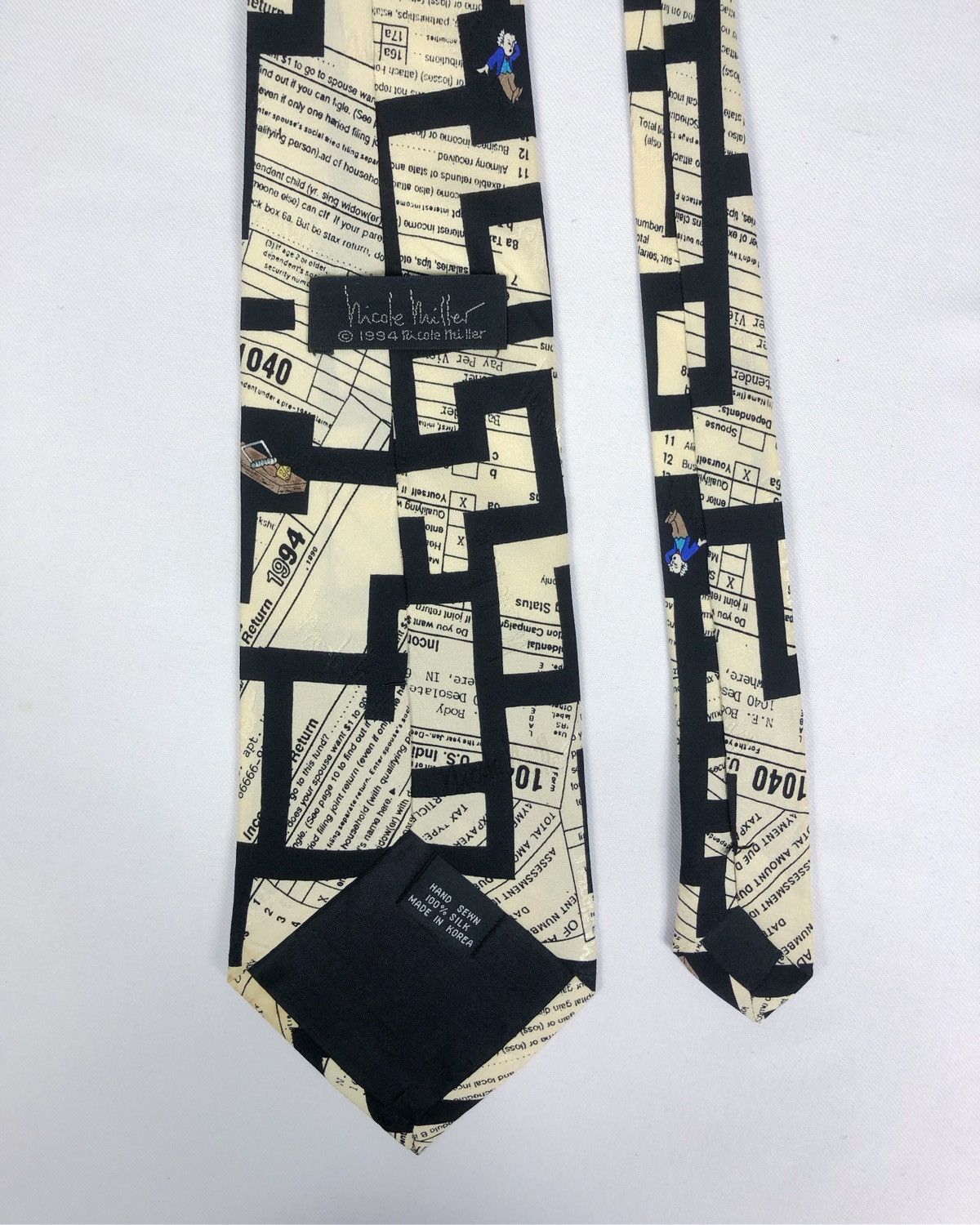Nicole Miller Rare Vintage 1994 Nicole Miller Overprint Silk Tie Size ONE SIZE - 6 Thumbnail