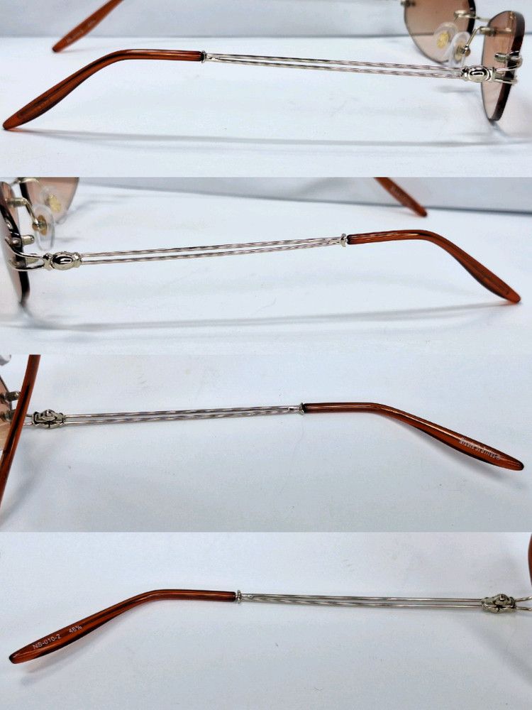 Vintage Nicole St Gilles NS-010-2 Rimless Sunglasses Oval Size ONE SIZE - 9 Thumbnail