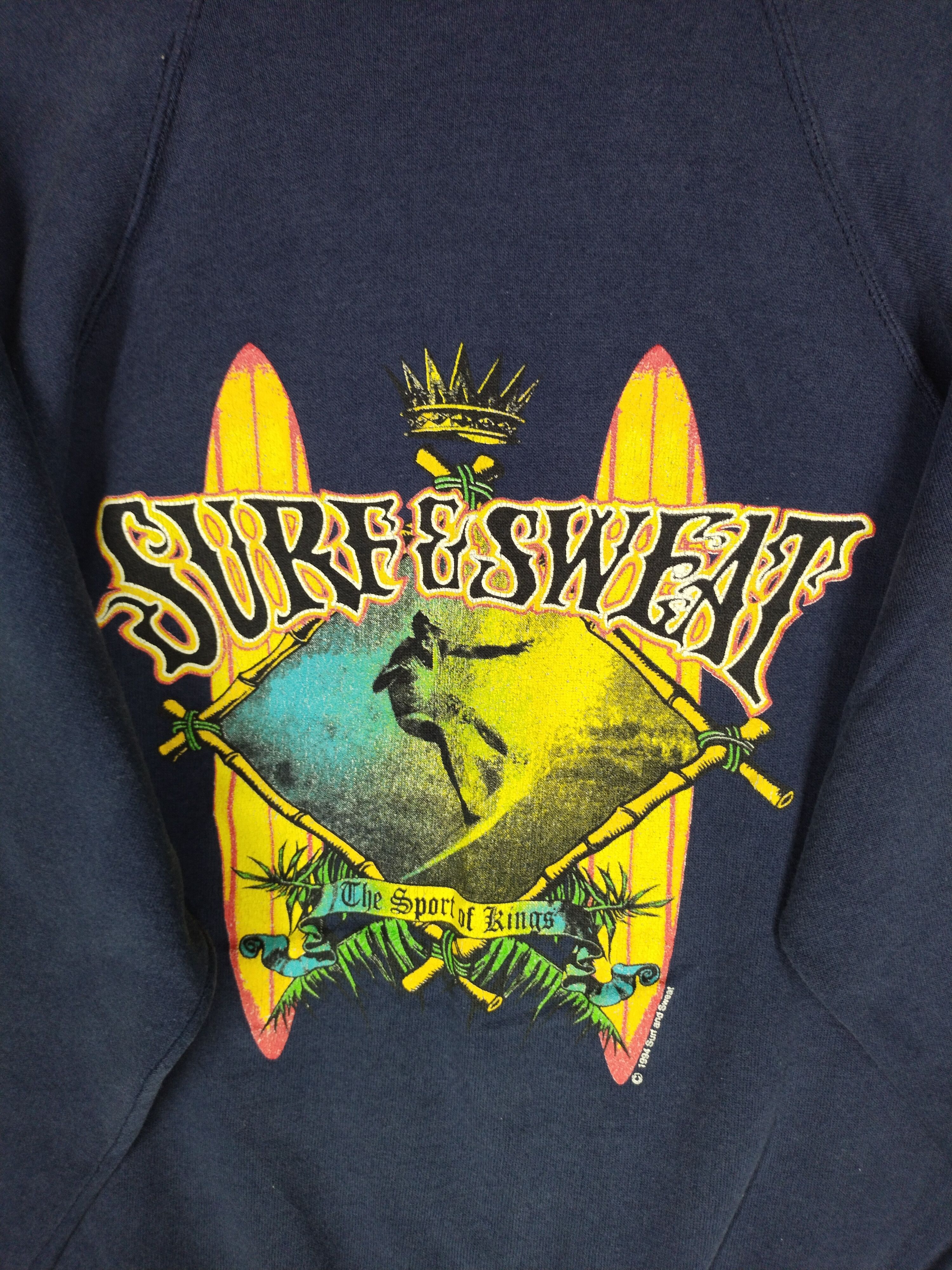 Sun Surf × Vintage 1994 Vtg 90's Surf and Sweat The Sport of Rings Sweatshirt Size US M / EU 48-50 / 2 - 2 Thumbnail