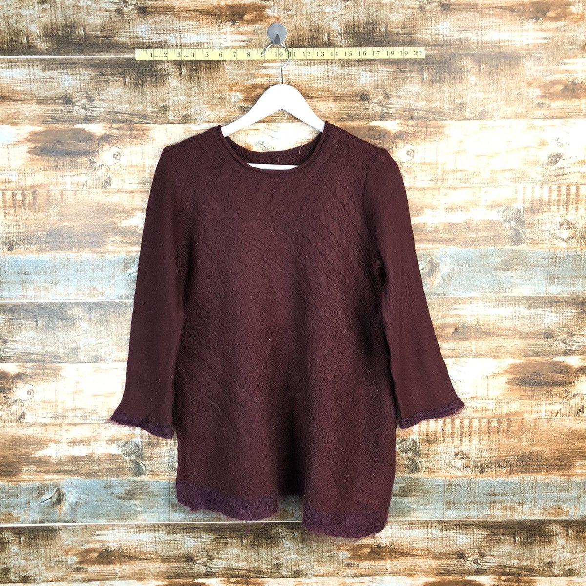 Homespun Knitwear Japan streetwear Purple Knitwear #A1259 Size M / US 6-8 / IT 42-44 - 1 Thumbnail