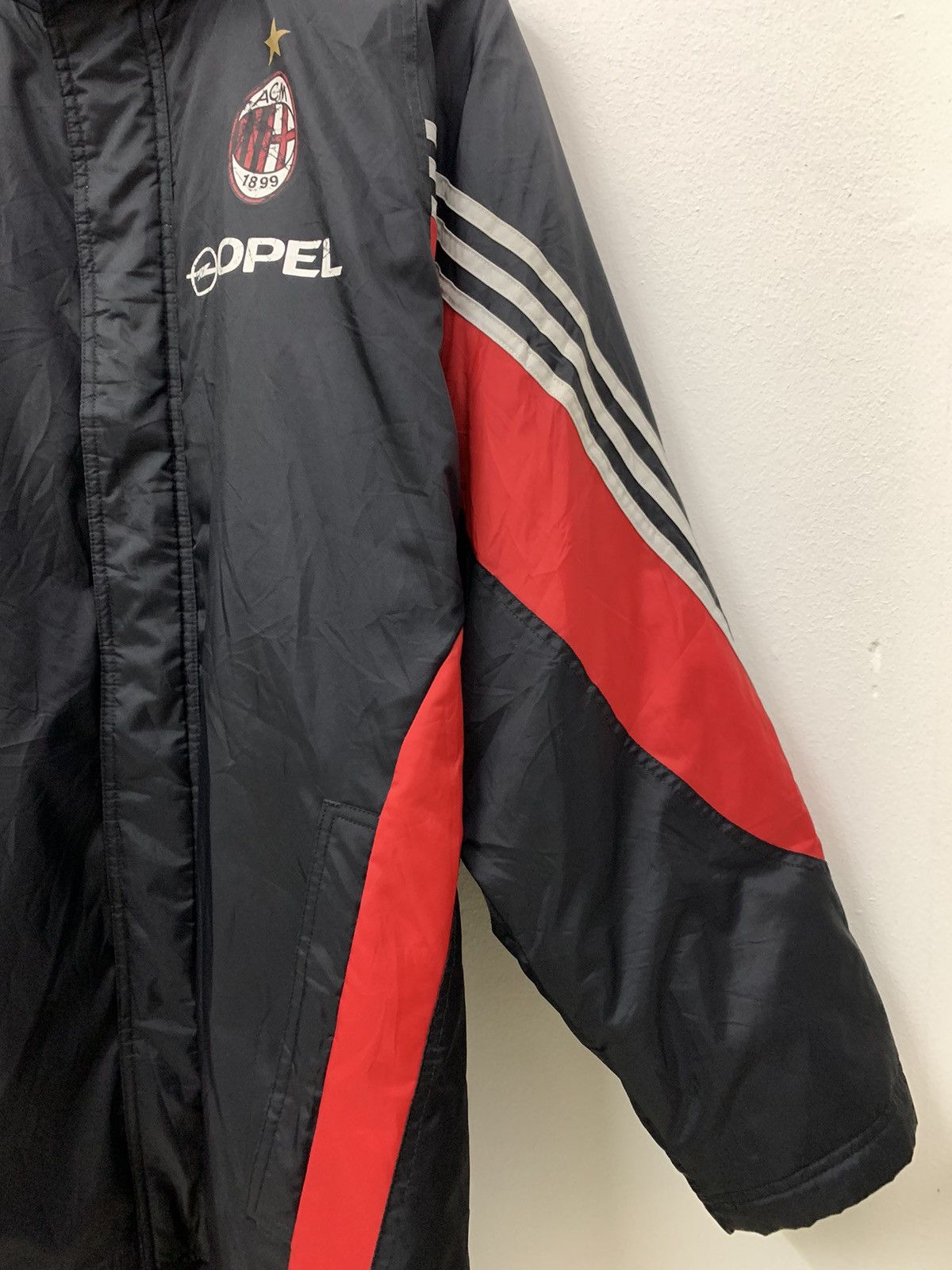 Adidas × Vintage Vintage AC Milan Long Jacket Size US L / EU 52-54 / 3 - 4 Thumbnail