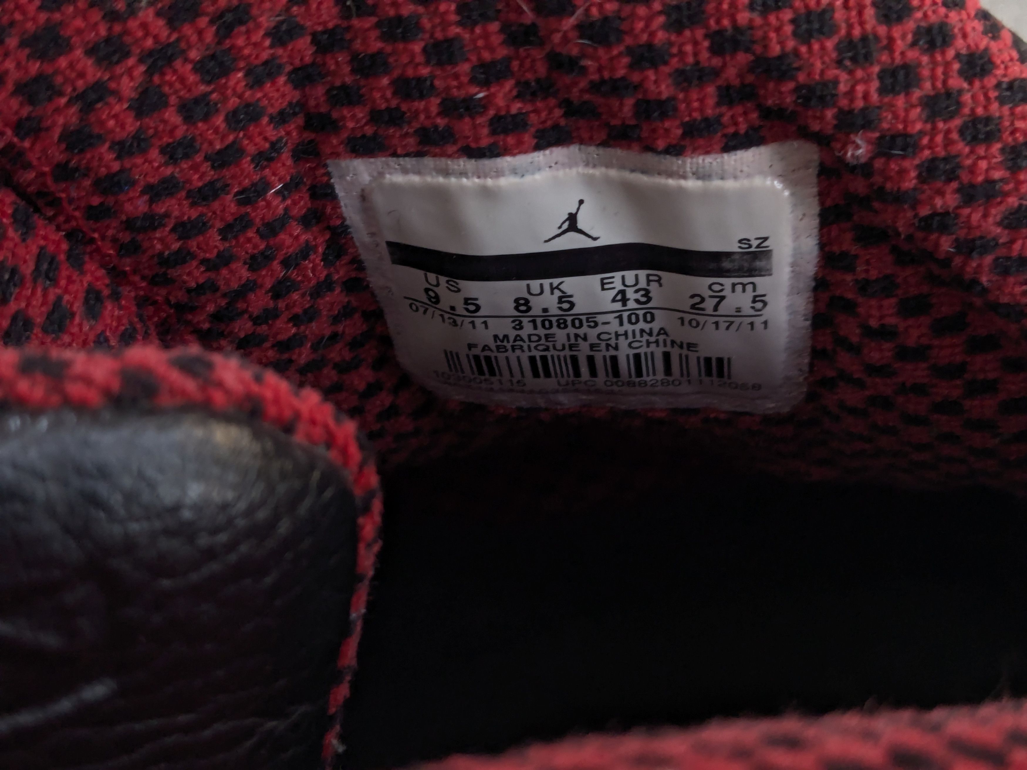 Jordan Brand Nike Air Jordan 10 X Retro Chicago 9.5 Bulls 310805-100 Size US 9.5 / EU 42-43 - 9 Thumbnail