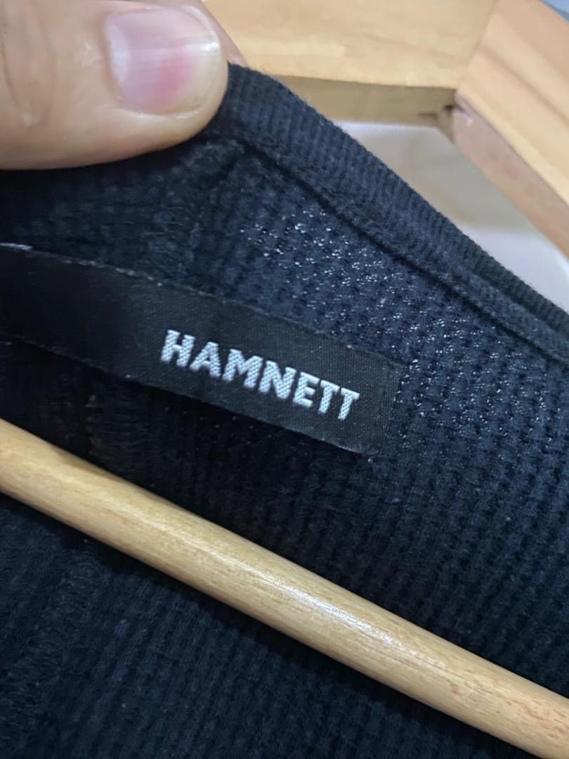 Japanese Brand Hamnett Thermal Waffle Long Sleeve Shirt (173) Size XXS / US 00 / IT 34 - 3 Thumbnail