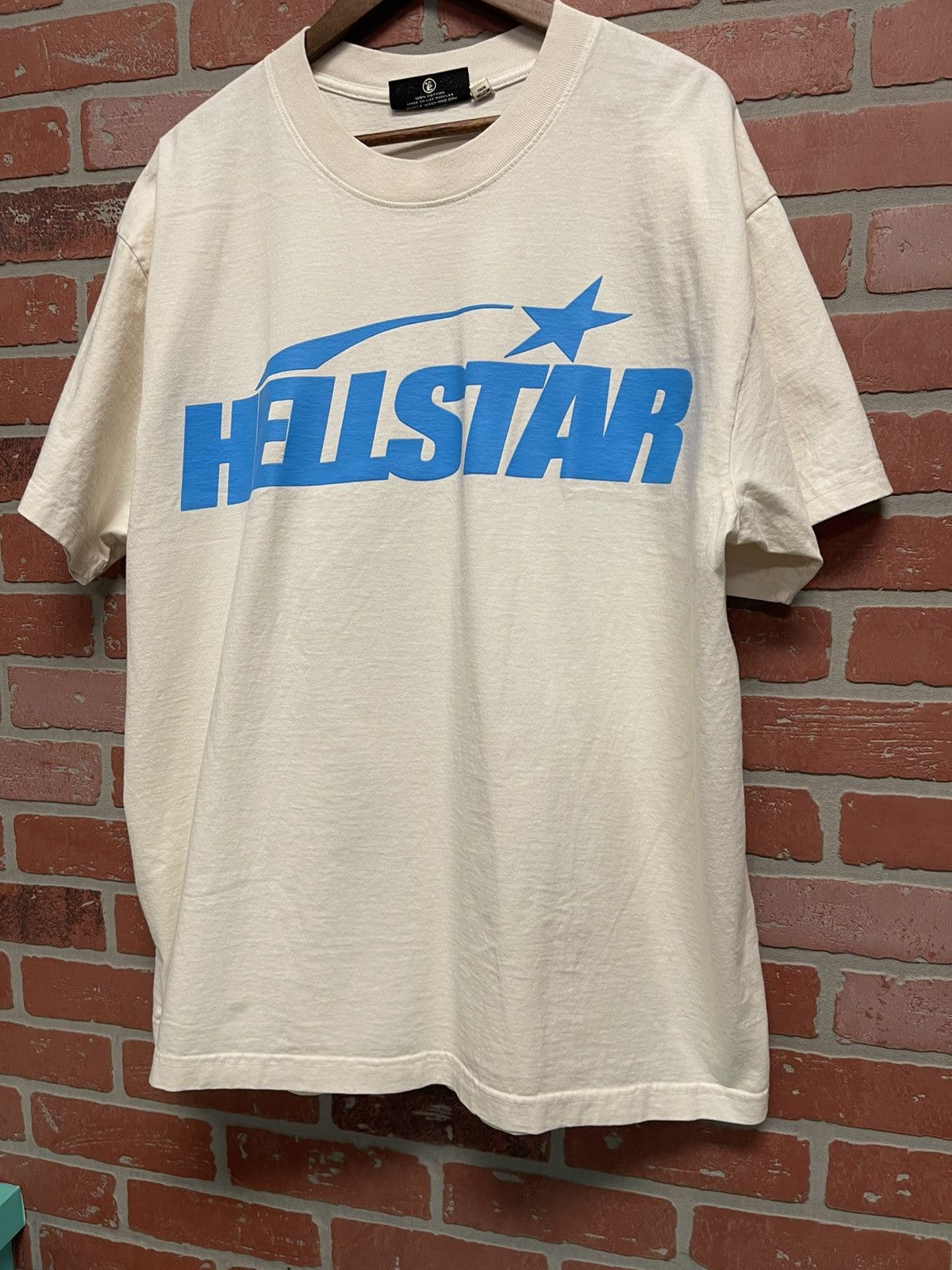 HELLSTAR Size XL - Hellstar Classic Tee Shirt White/Blue Print Size US XL / EU 56 / 4 - 3 Thumbnail