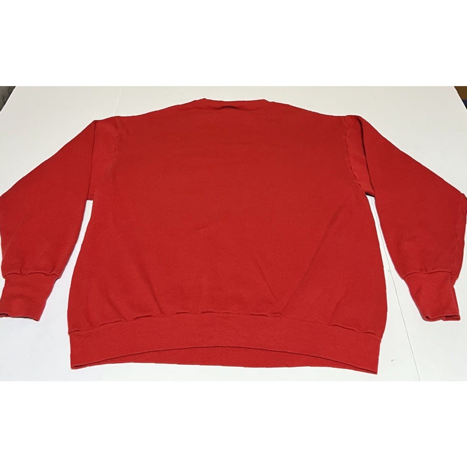 Vintage VINTAGE Holiday Time Sweatshirt Womens L Red Christmas Santa Scene 1990s Noel Graphic Xmas Womens Size L / US 10 / IT 46 - 3 Thumbnail